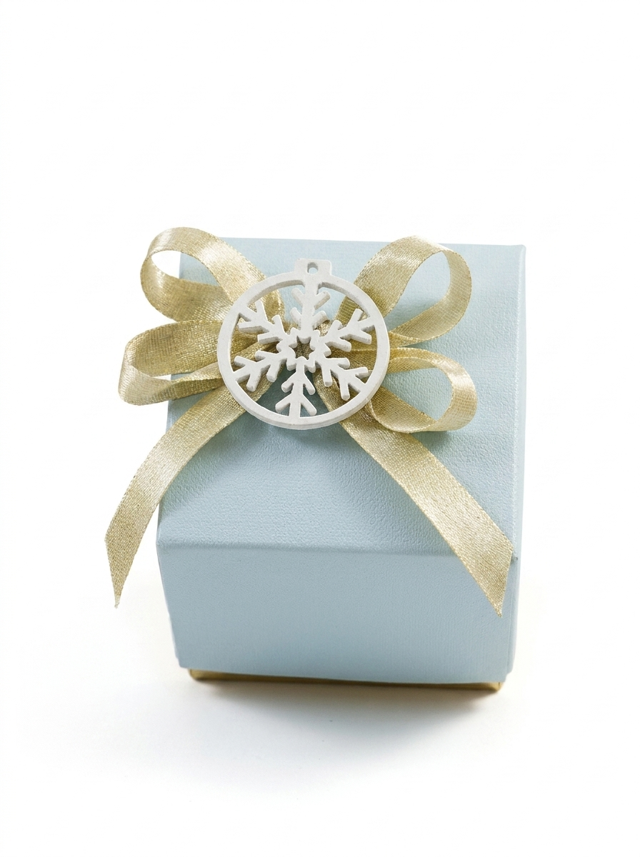 Idea regalo "Le Natalizie" coriandoli da piantare con semi di fiori light blue chic