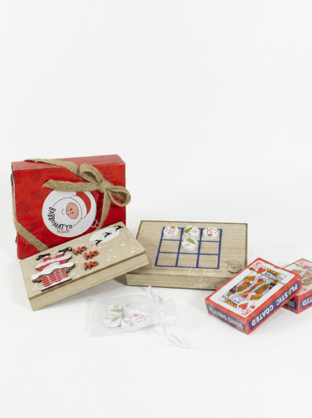 Bomboniera set gioco con carte e pedine Cuorematto