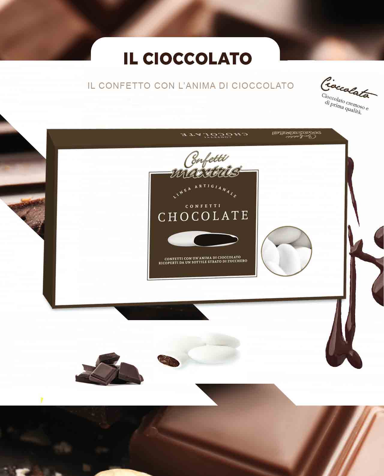 Confetti Maxtris Il Cioccolato Fondente Classico vari colori