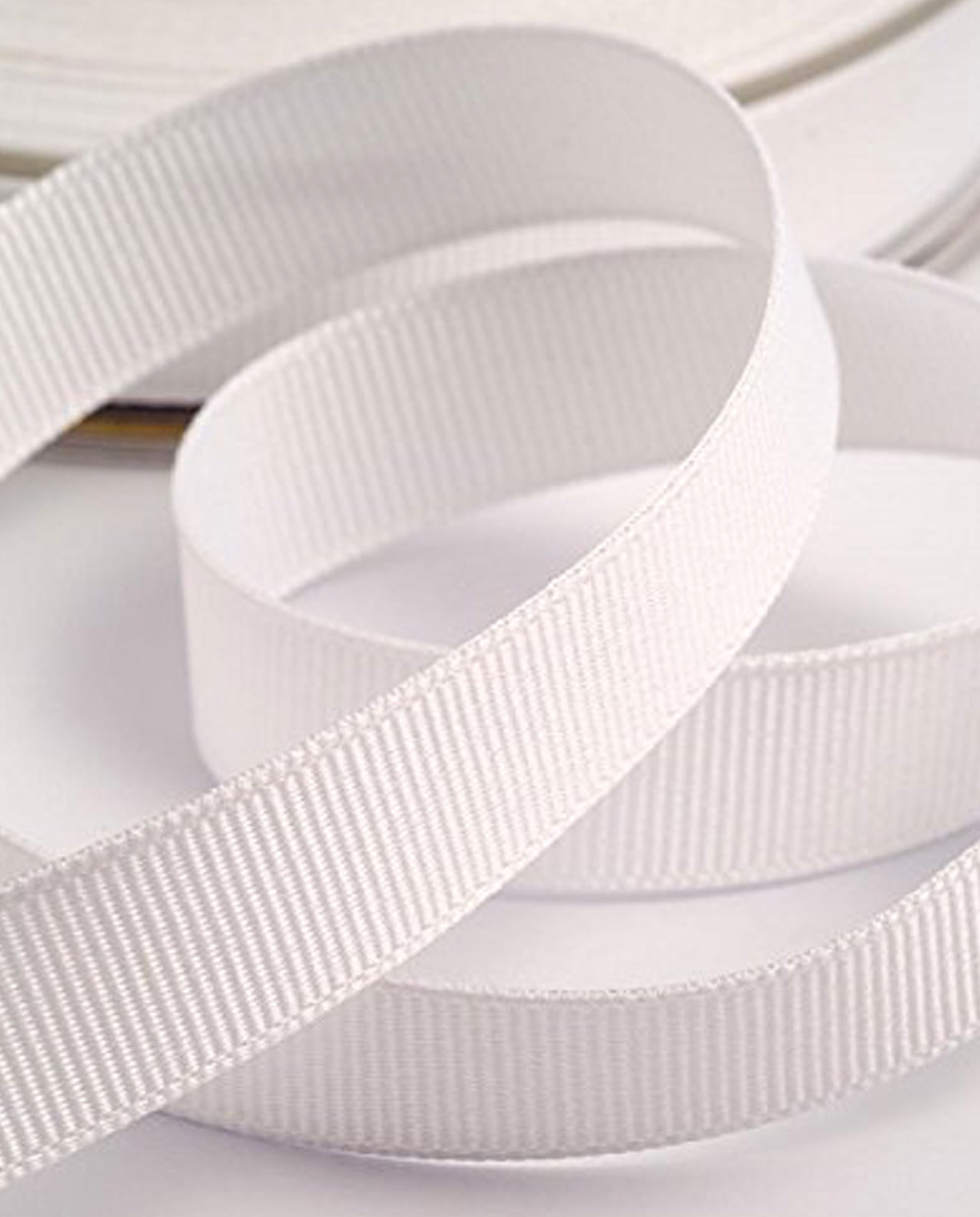Nastro grosgrain Bianco varie misure 50 mt