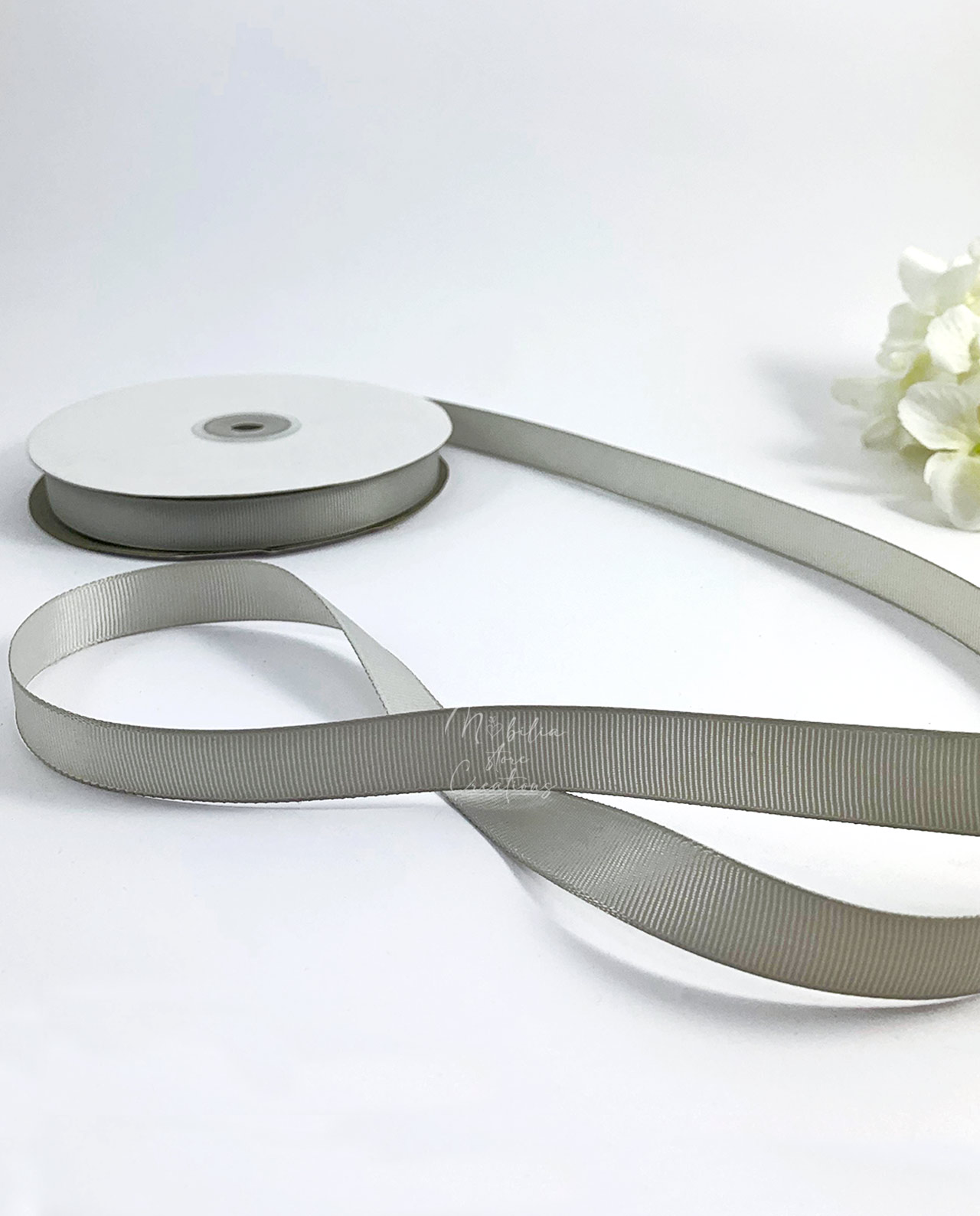 Nastro grosgrain grigio 1,5 cm - 50 mt