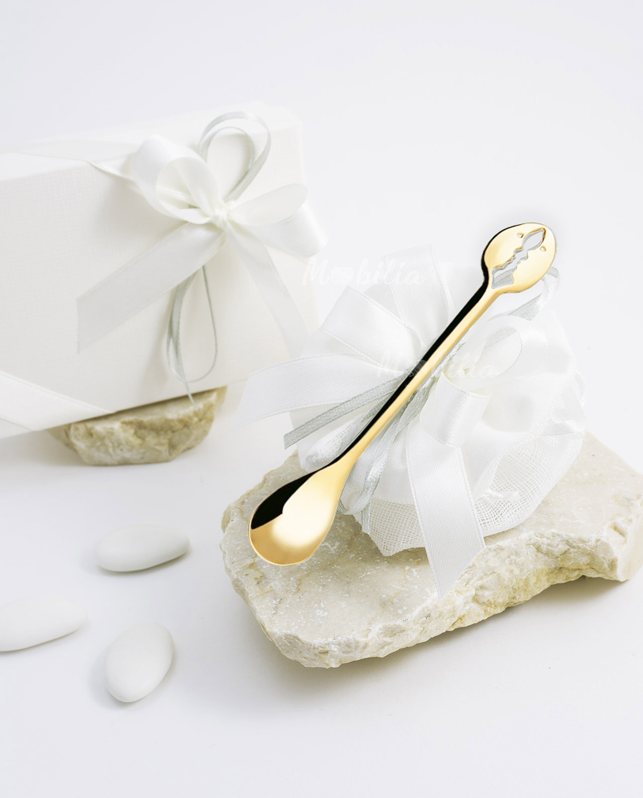 Bomboniera cucchiaino KISS oro 24k Bugatti