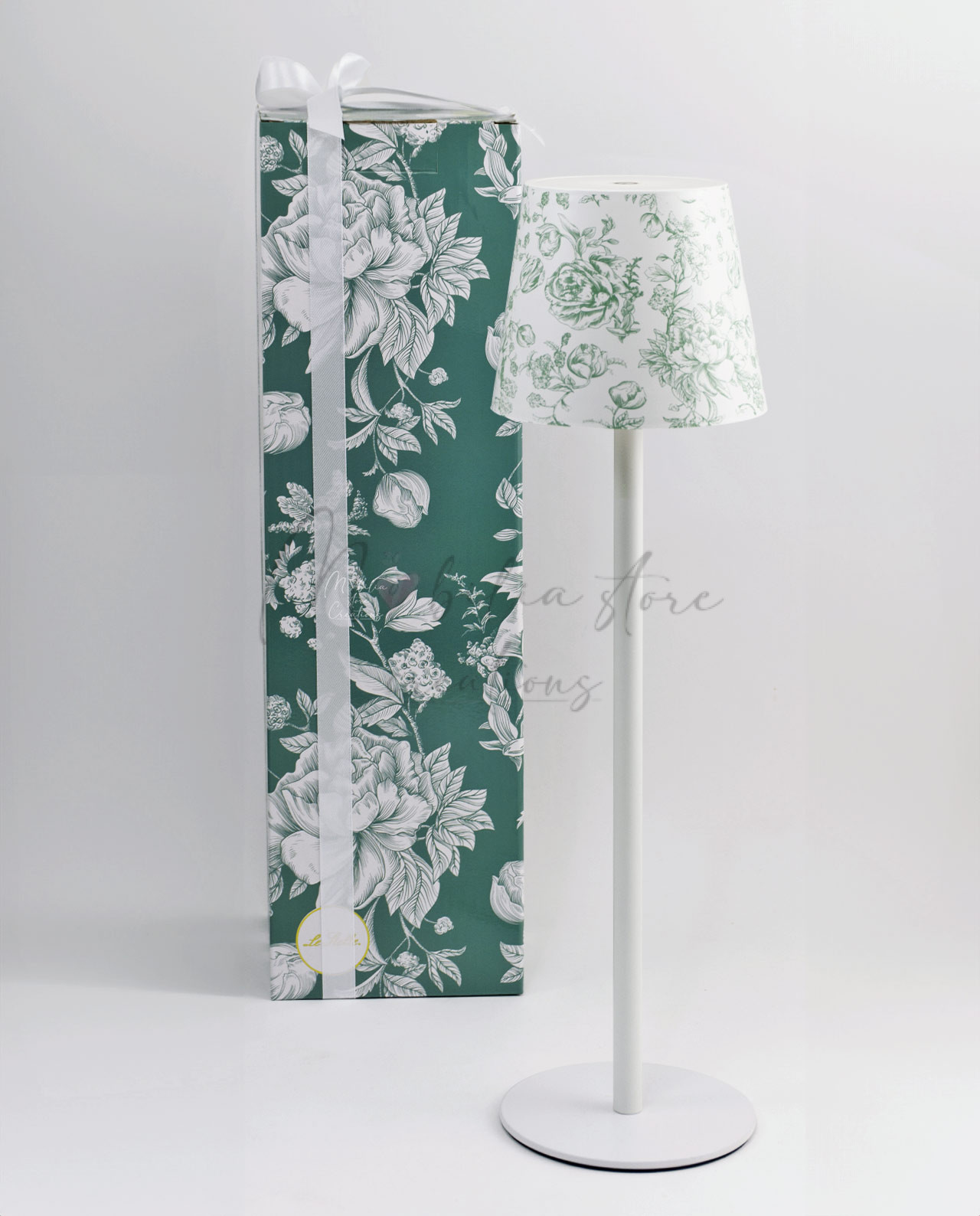 Lampada led da tavolo floreale con scatola regalo