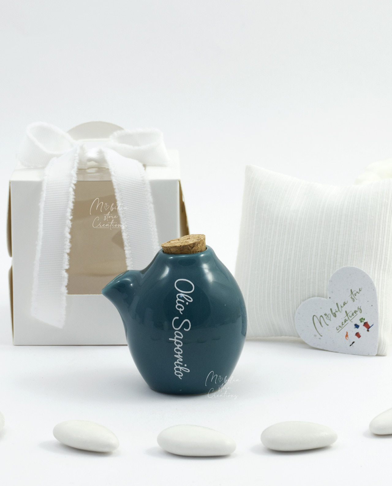 Bomboniera Mini oliera in ceramica colorata assortita