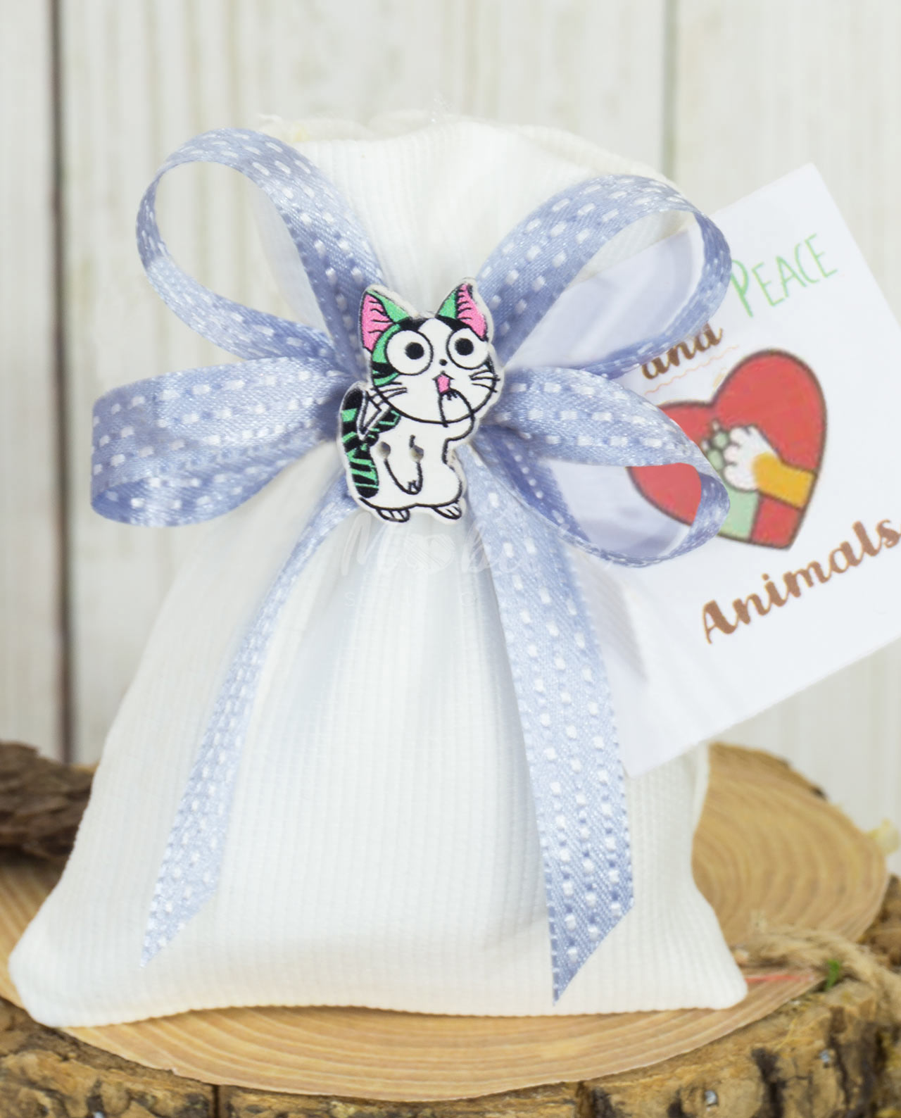 Bomboniera sacchetto "Happy cats" Animalisti Italiani