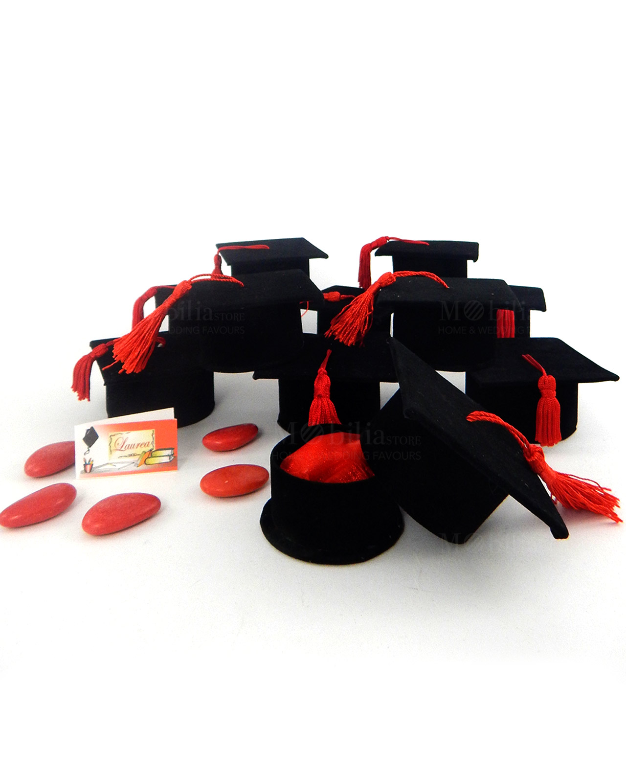 bomboniera scatolina portaconfetti tocco nero