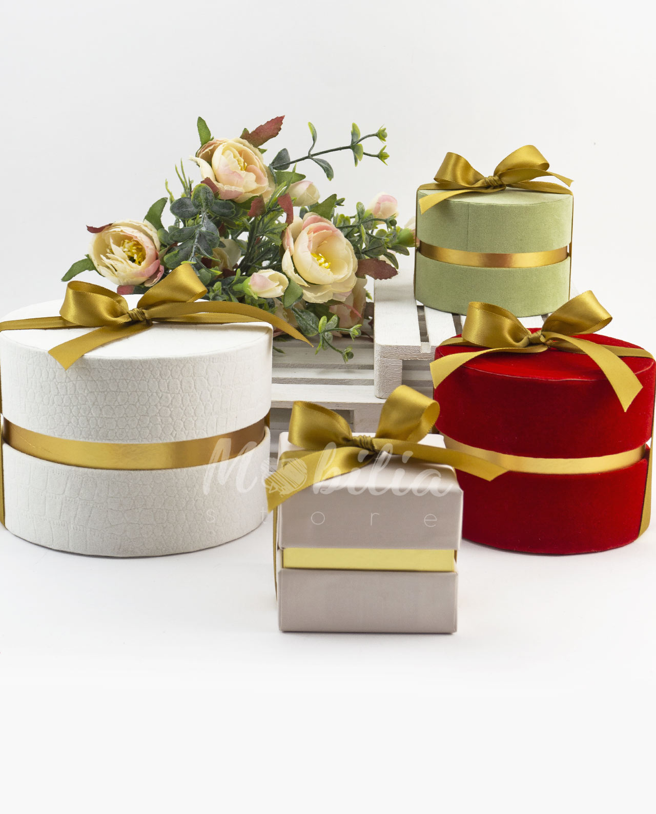 Scatola con confettata e fiocco - immagine 2