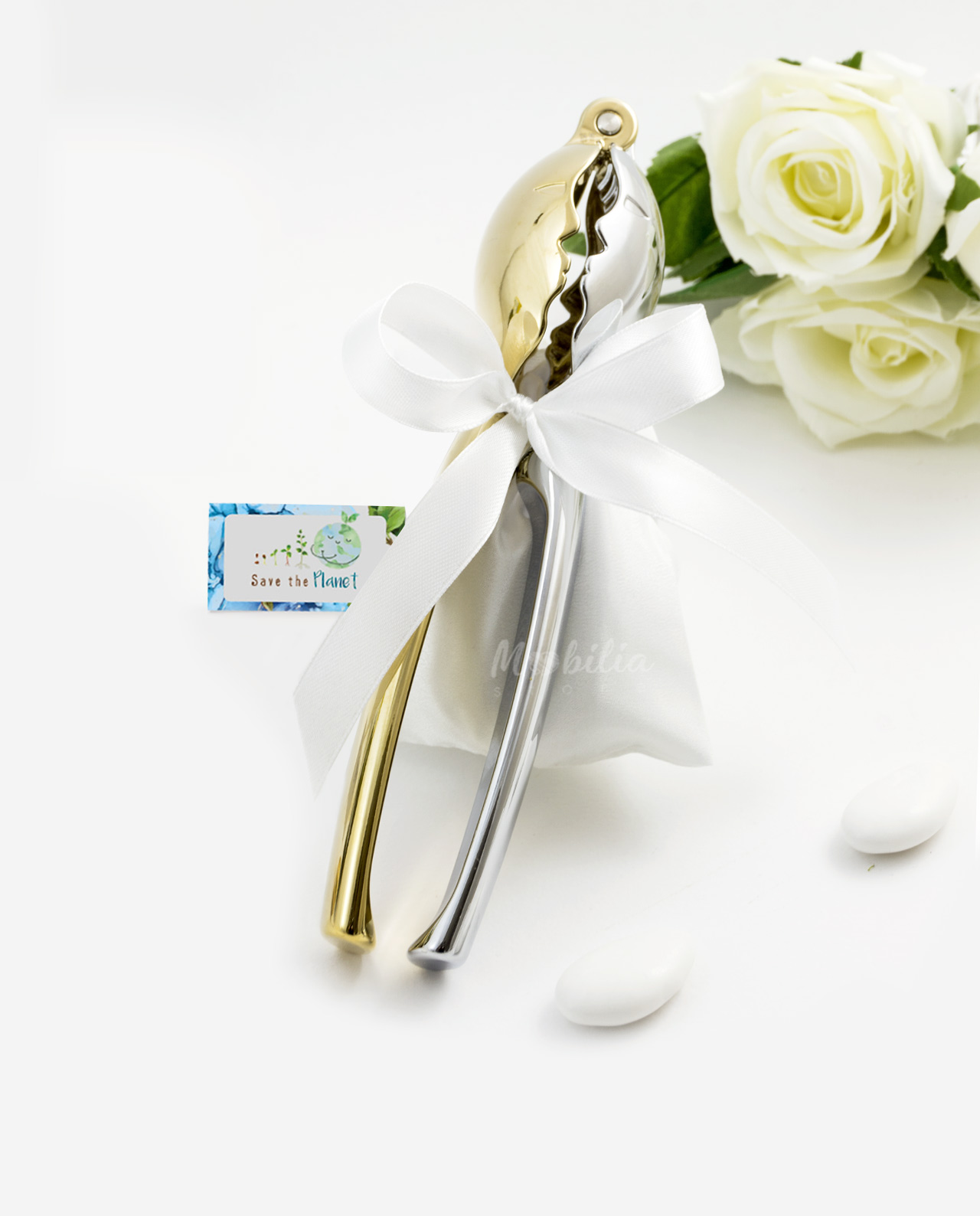 Bomboniera schiaccianoci Kiss Gold oro 24k Bugatti