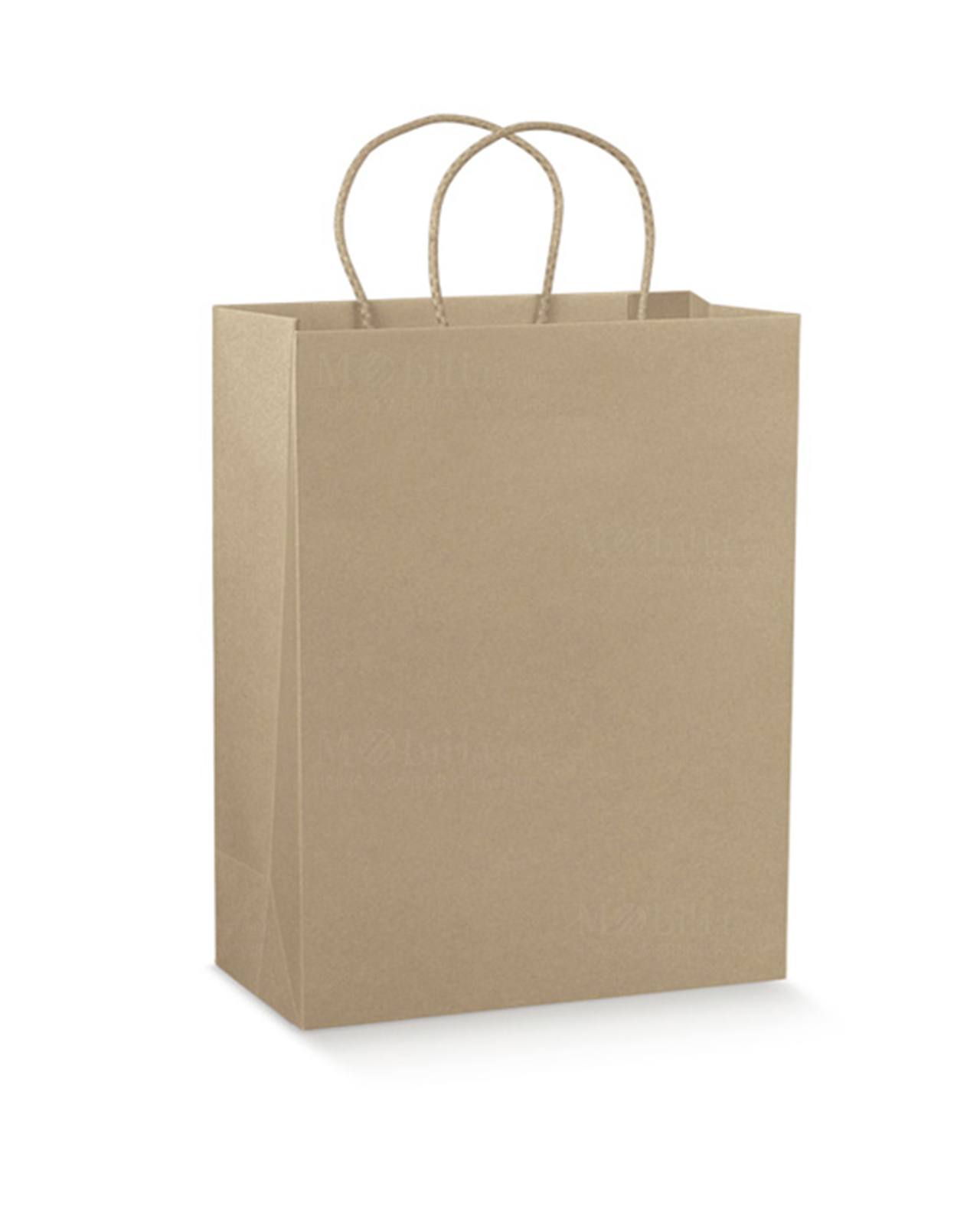 Shopper cartoncino avana con cordino