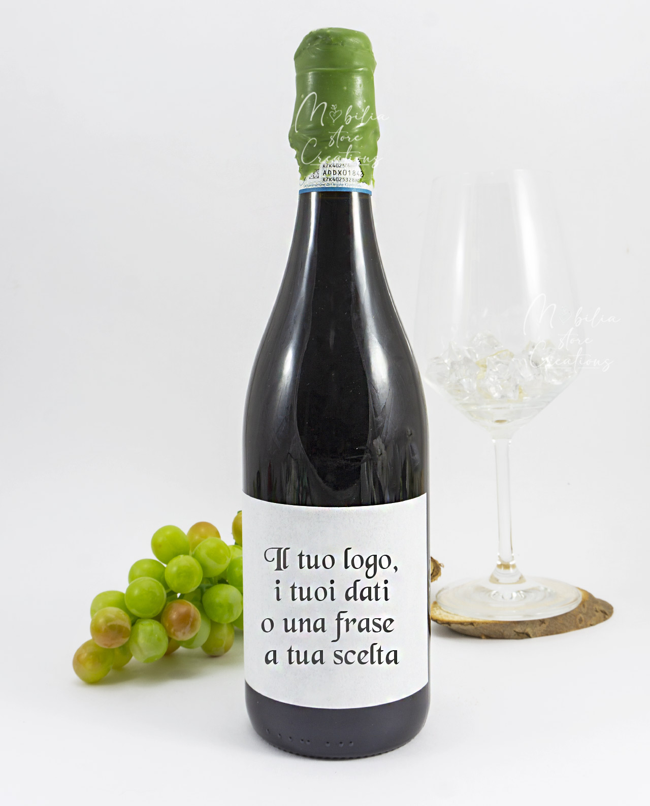 Bottiglia di vino siciliano personalizzabile idea regalo aziendale