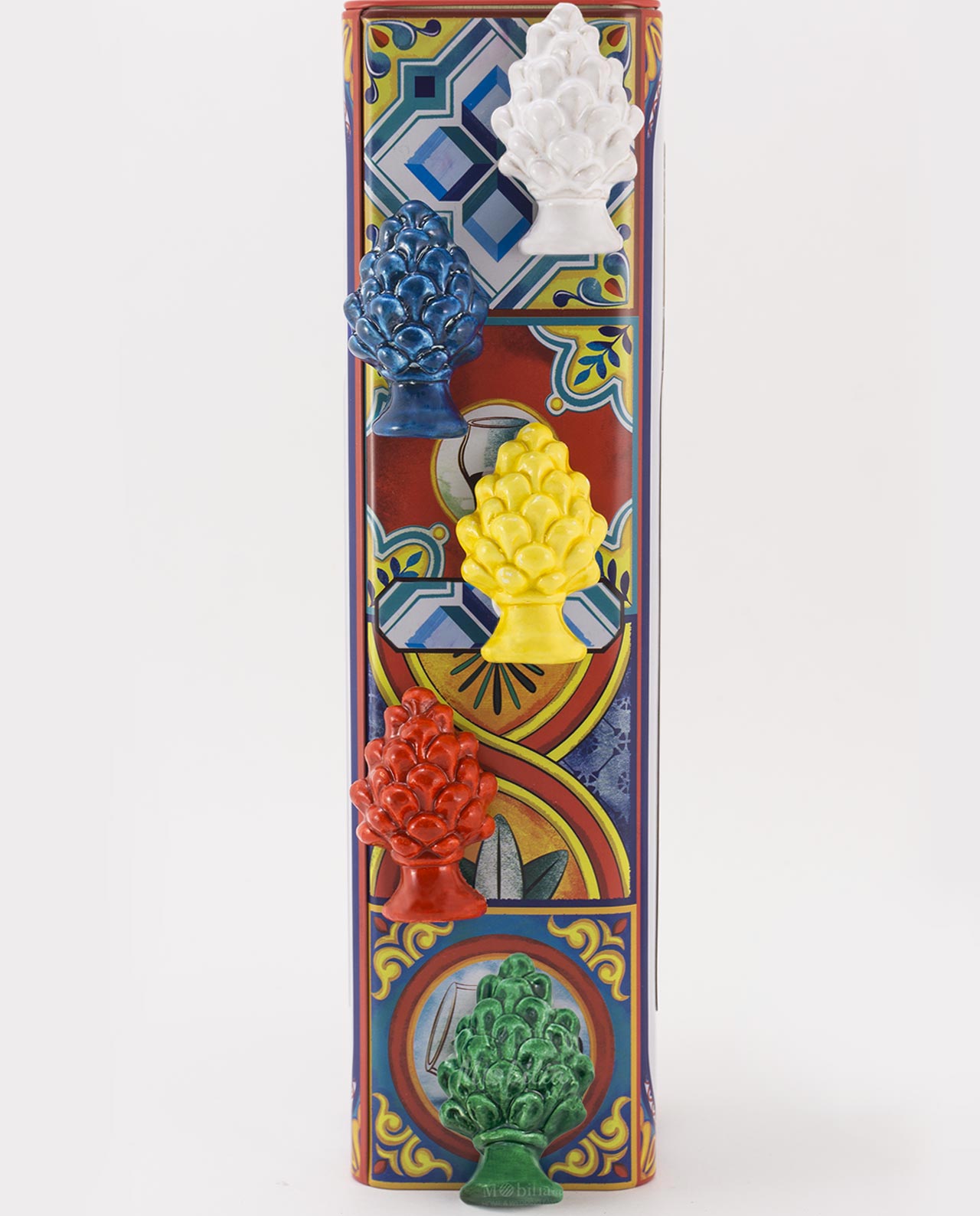 Magnete pigna in ceramica artigianale siciliana