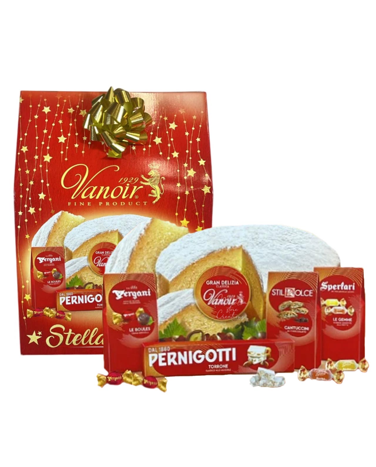 Cesto Natalizio Vanoir Stella di Natale - 5 pezzi