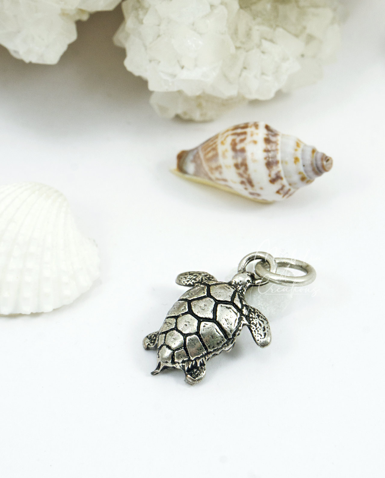 Bomboniera AMI love is... ciondolo soggetti mare bagno argento Tabor - immagine 3