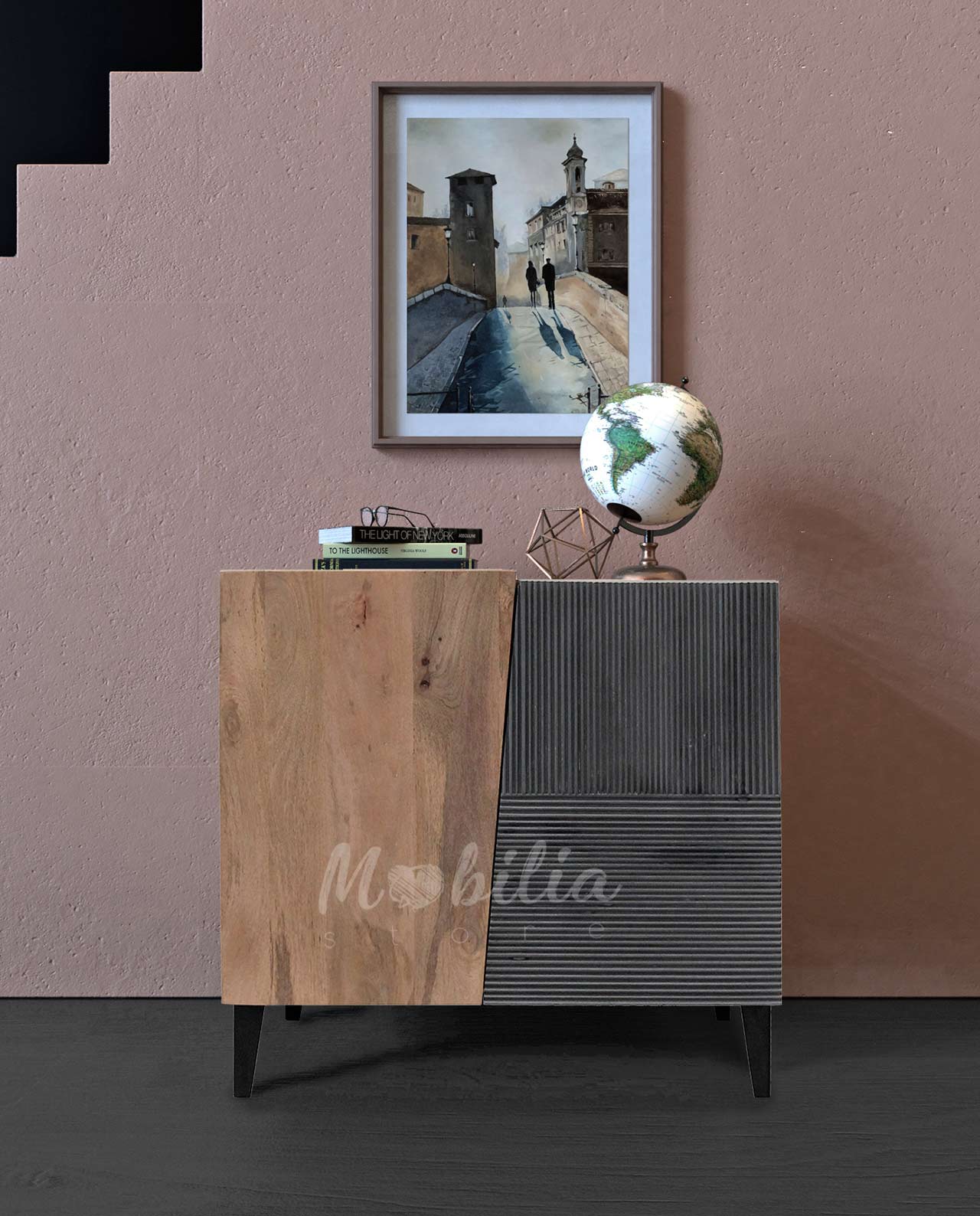 Credenza Oxford 2 sportelli, lavorazione artigianale