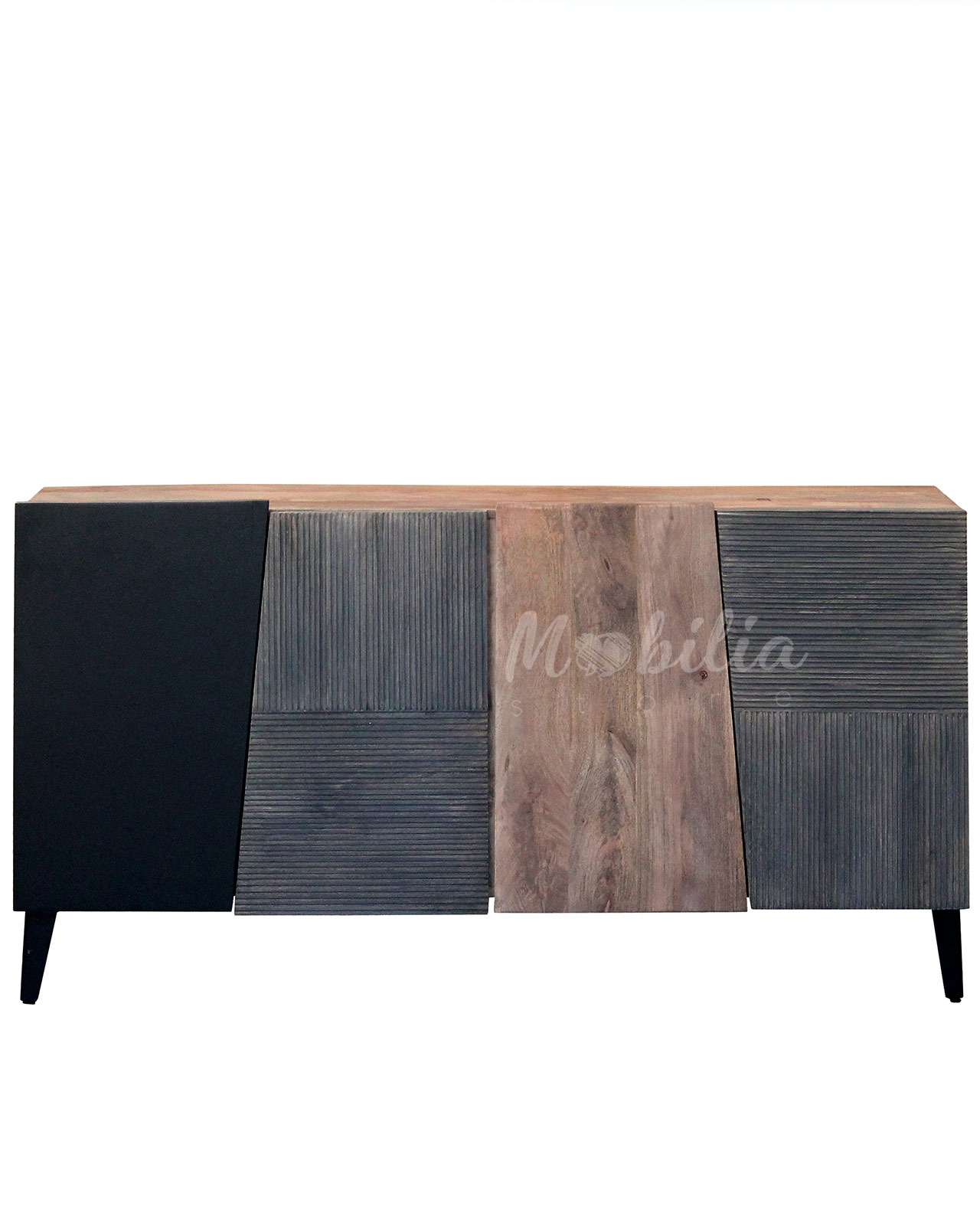 Credenza Grin 4 sportelli, lavorazione artigianale