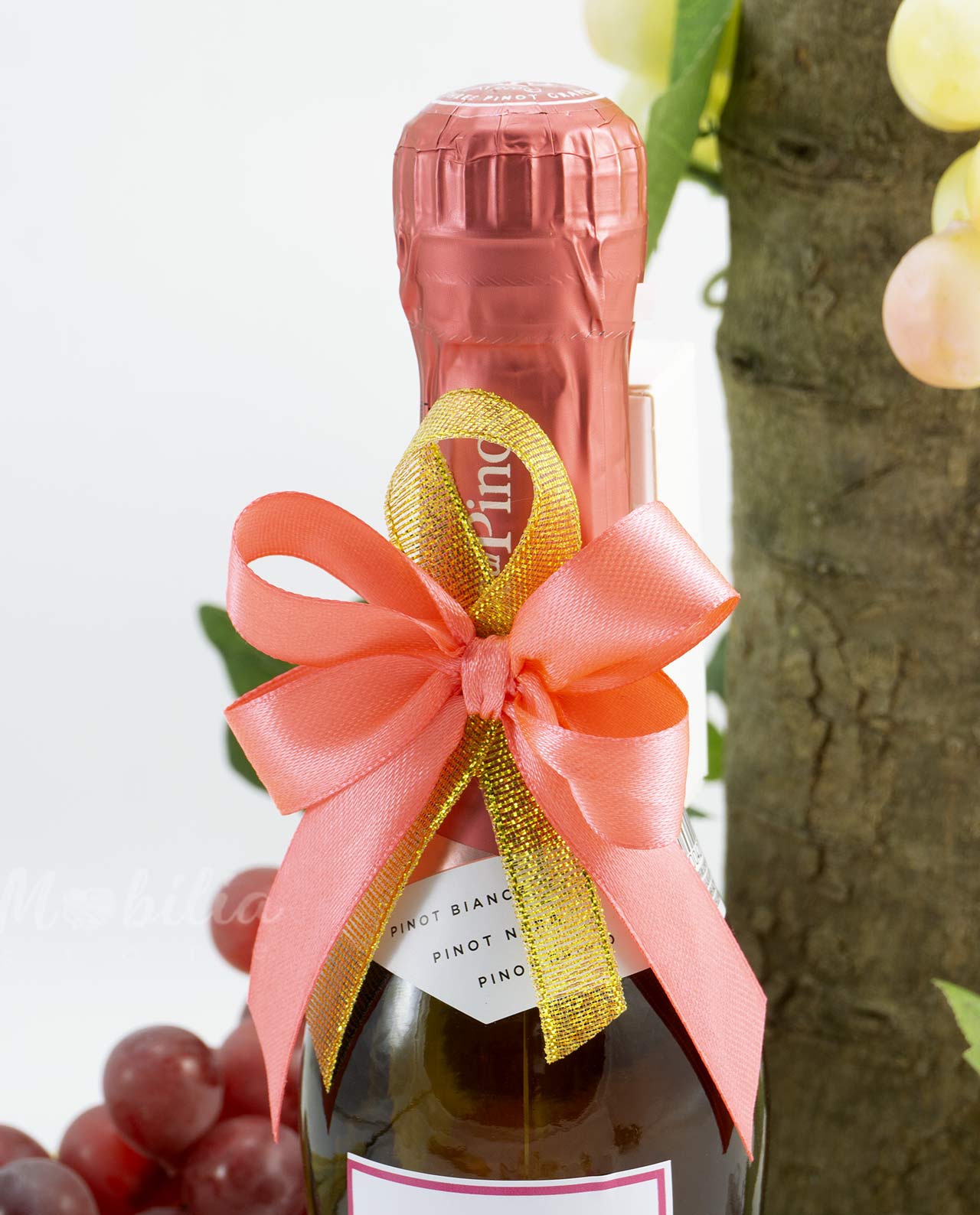 Bomboniera mini spumante Pinot rosè etichetta personalizzata - immagine 4