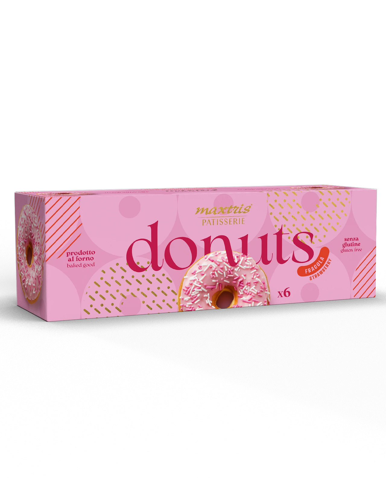 Donuts alla fragola Maxtris 6 pz