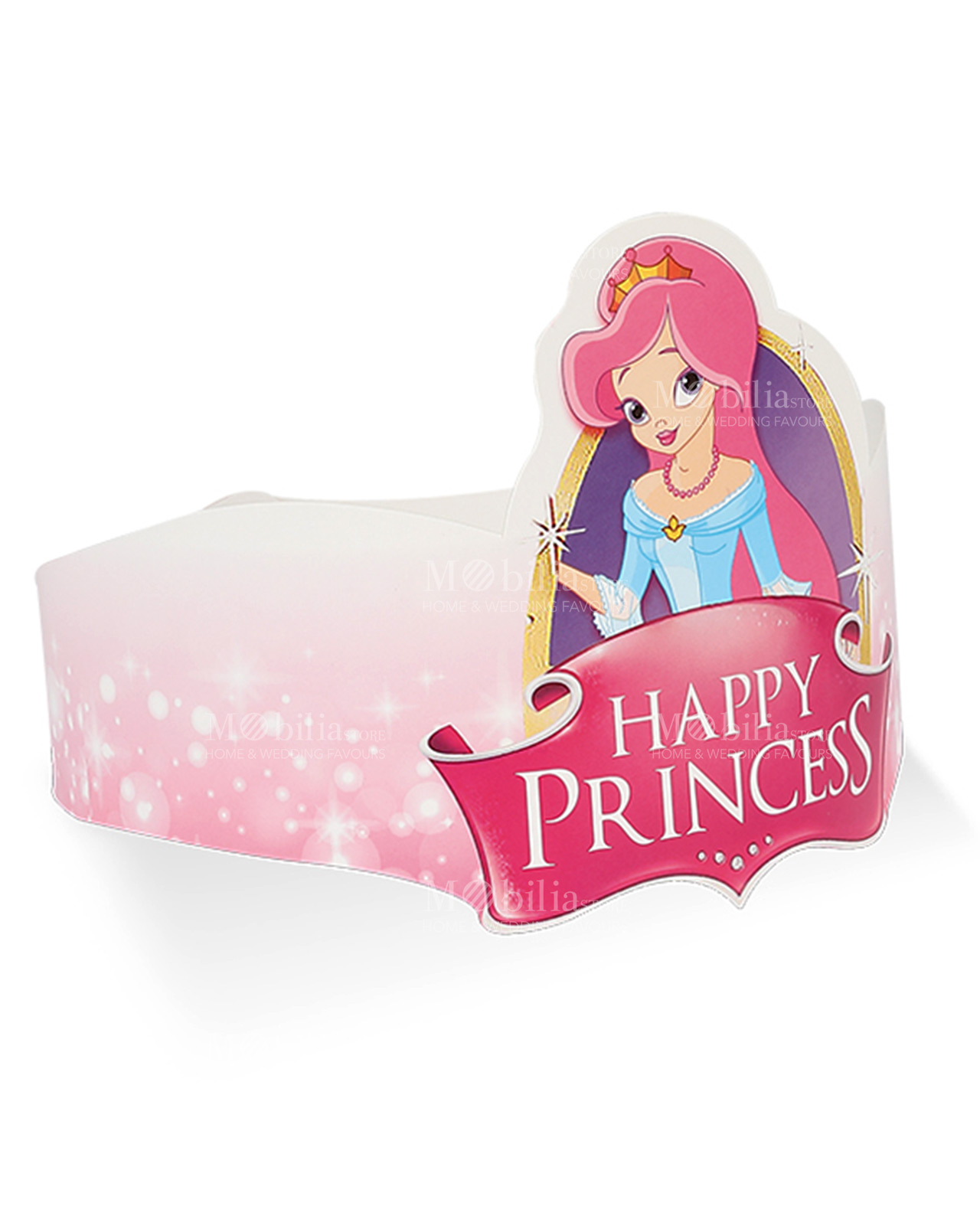 fascia cartoncino rosa decoro happy princess
