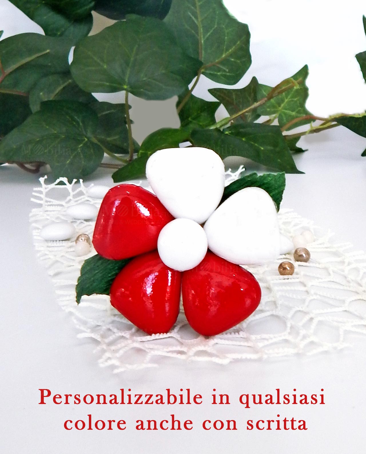 fiore di confetti di sulmona personalizzabile