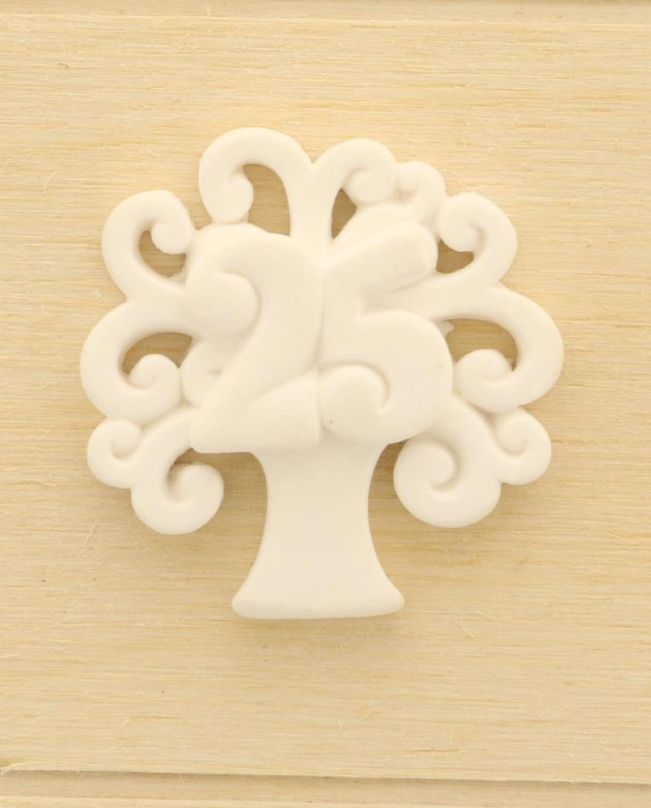Gessetto albero della vita con numero 25 h 4 cm