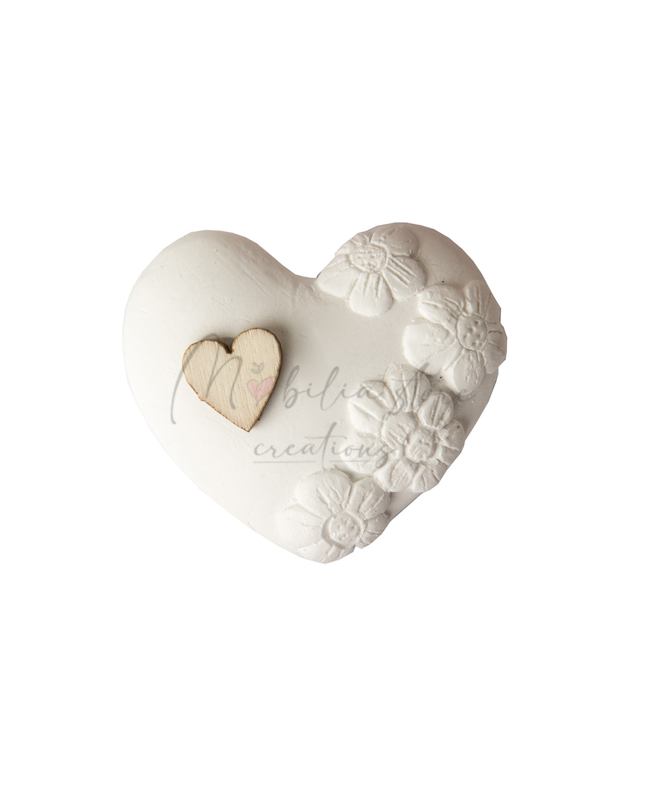 Sacchetto con gessetto cuore a fiori - immagine 5