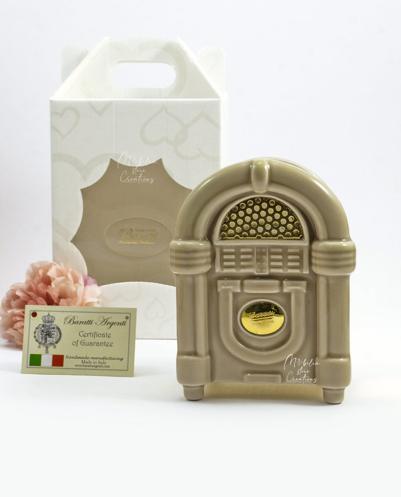 Jukebox Bluetooth vintage in Capodimonte tortora