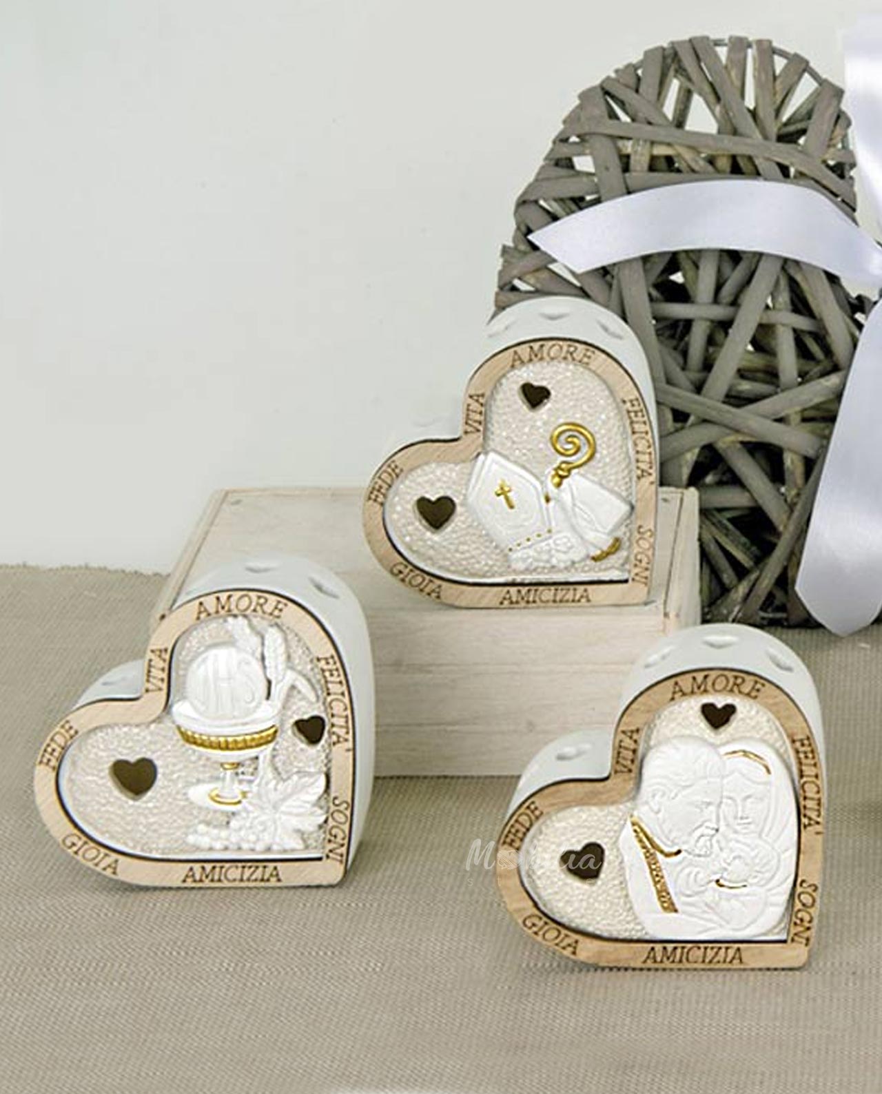 Icona cuore led tema sacro