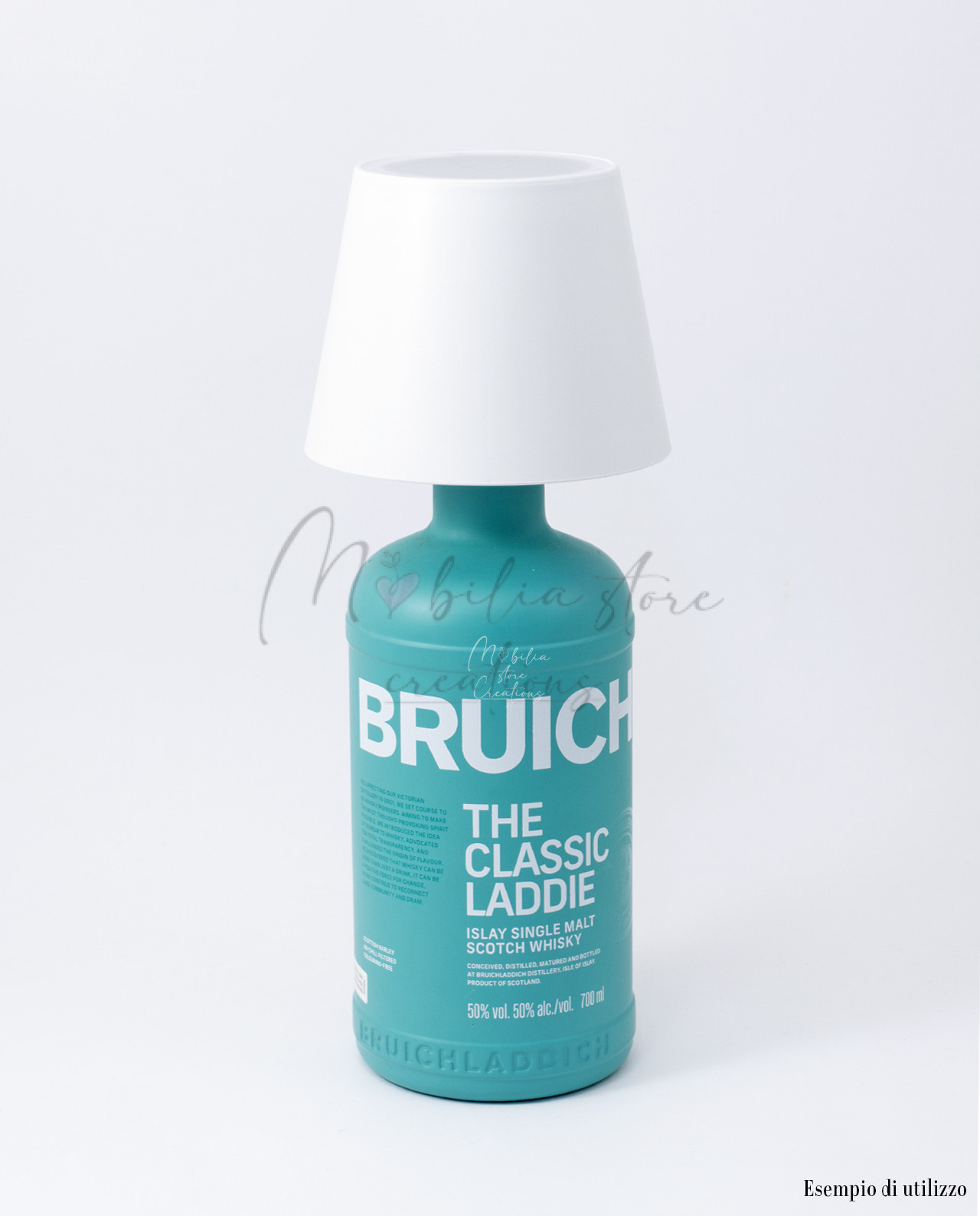 Bomboniera Lampada per bottiglia bianca - immagine 2