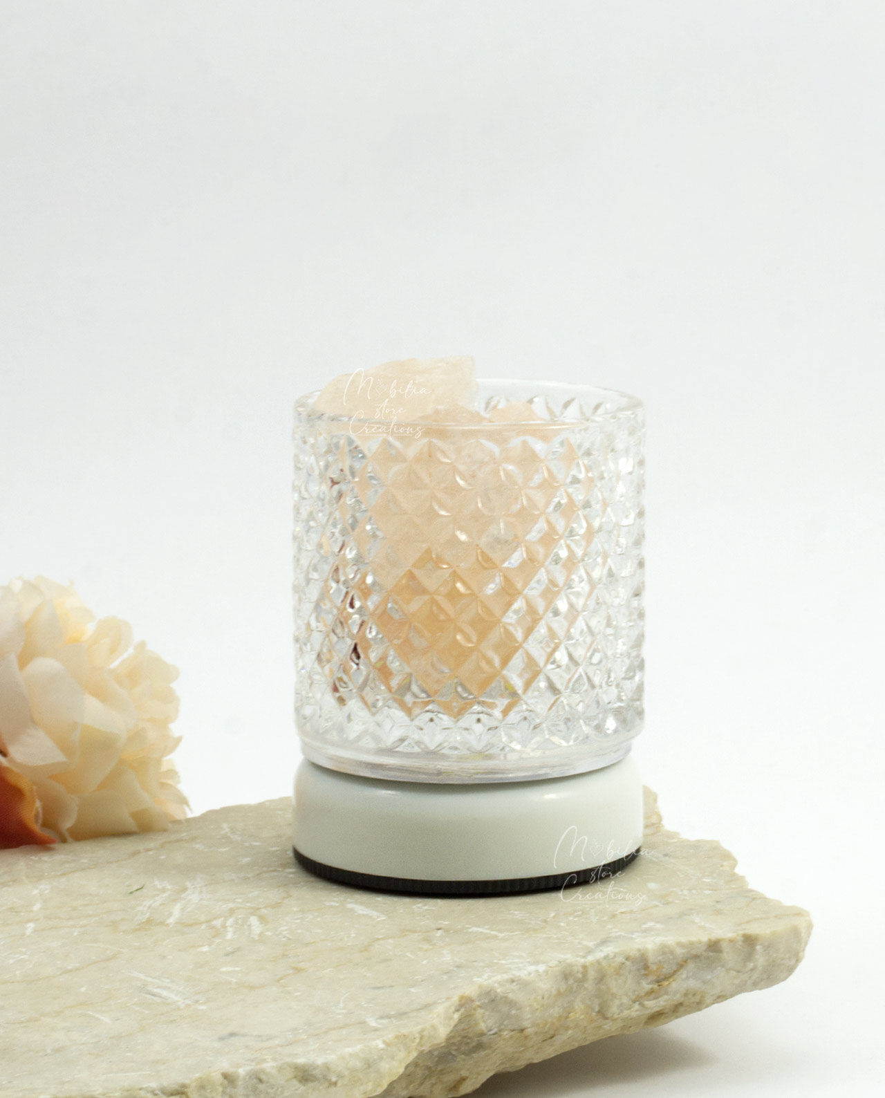 Lampada led con sale dell'himalaya