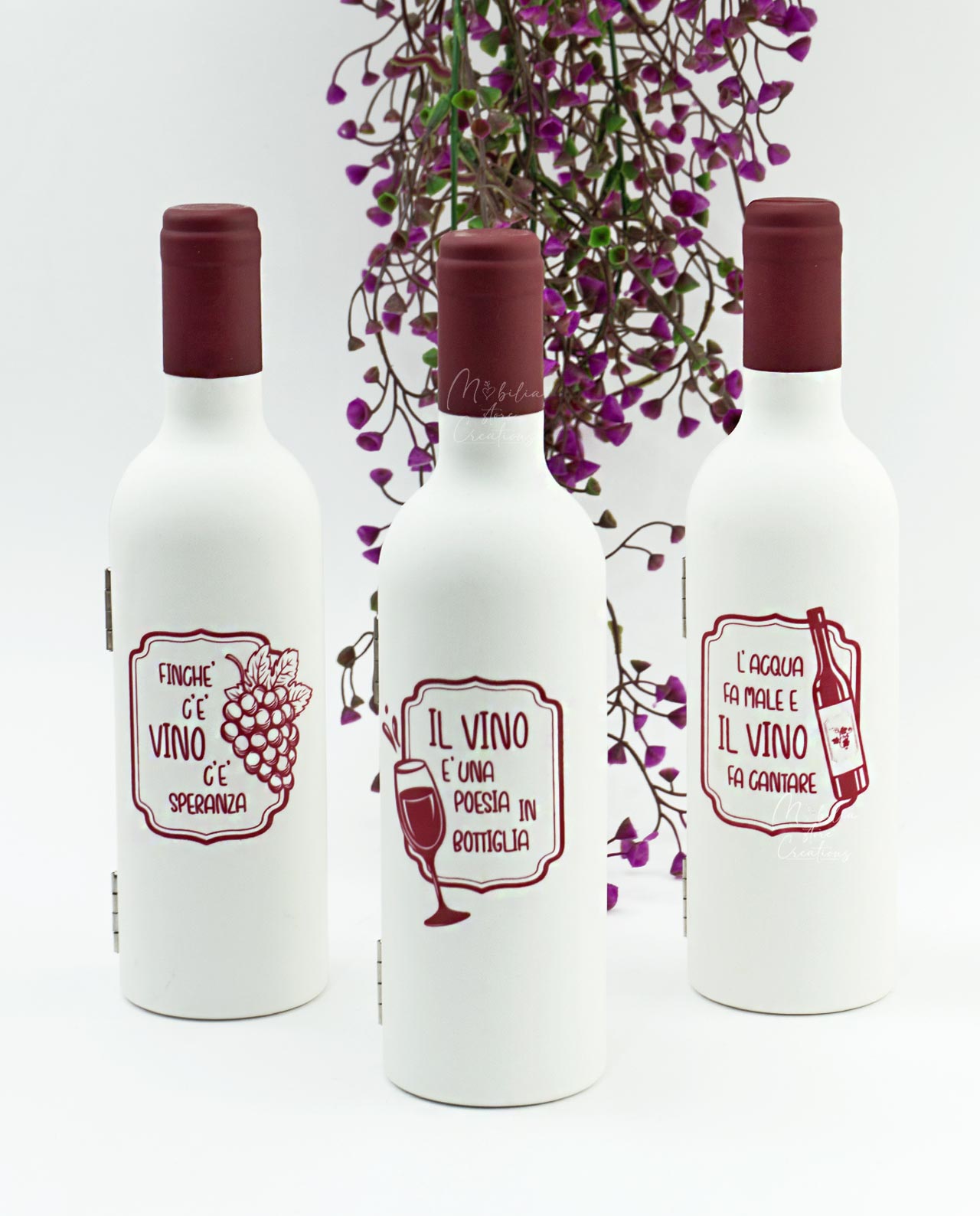 Bottiglia con accessori vino 3 pezzi assortiti