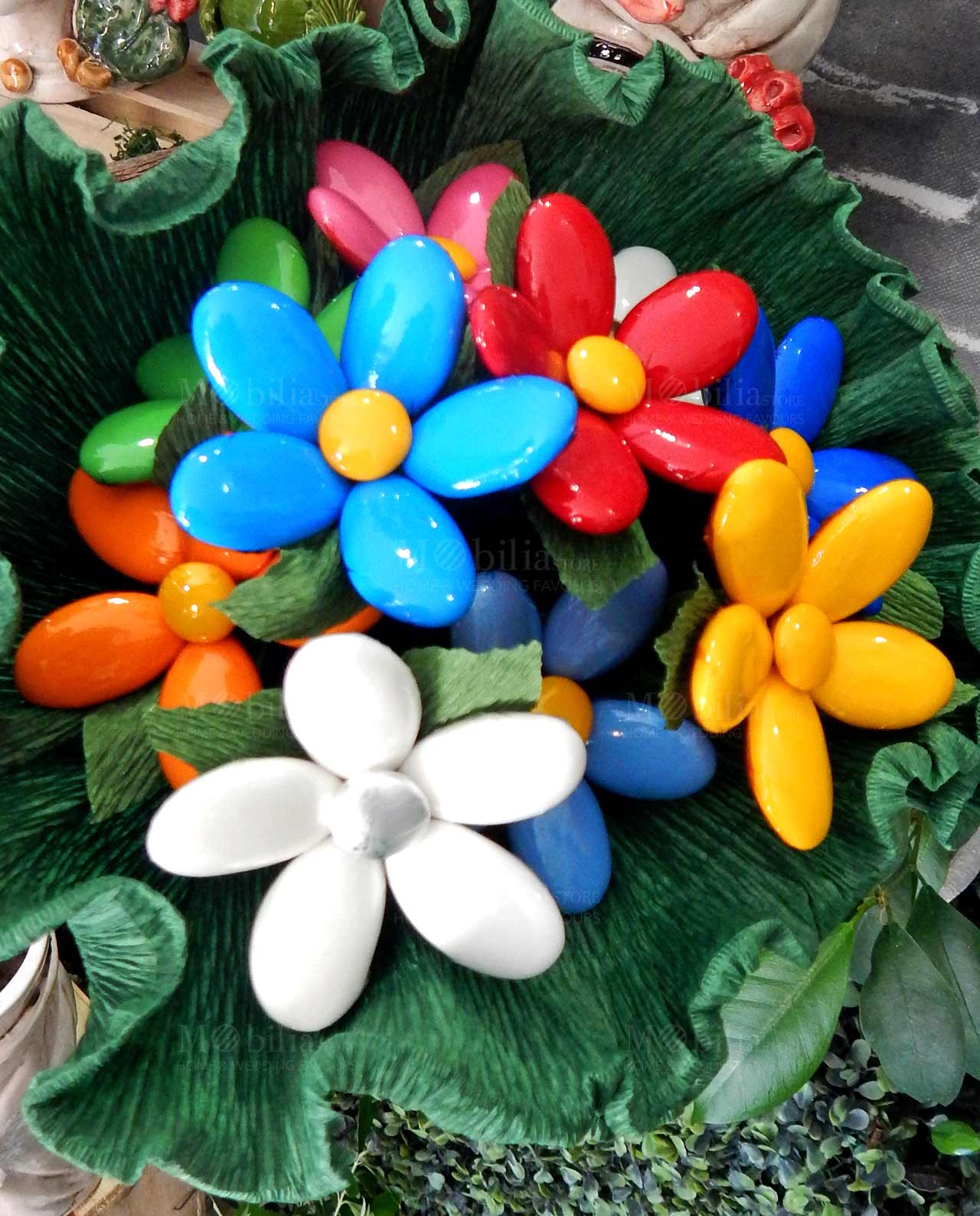 mazzo di fiori di confetti sulmona per allestimenti