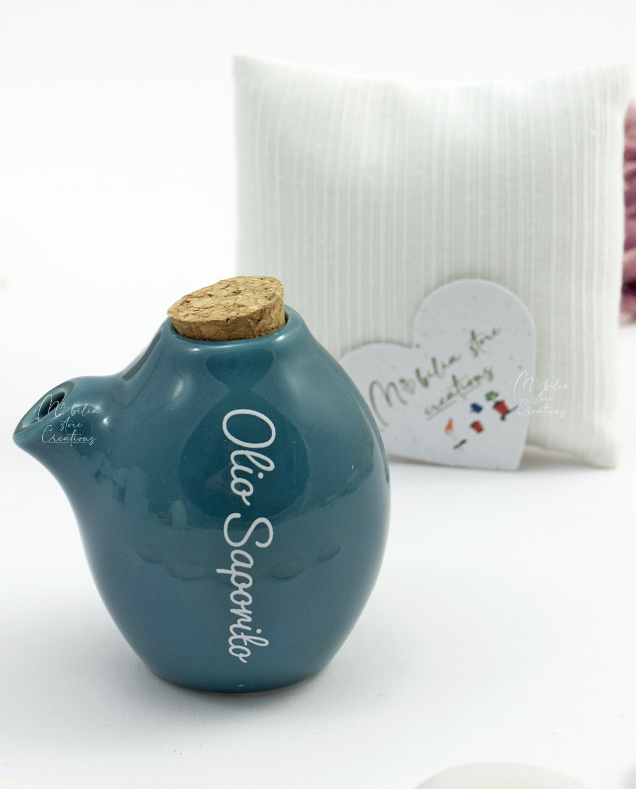 Bomboniera Mini oliera in ceramica colorata assortita - immagine 5