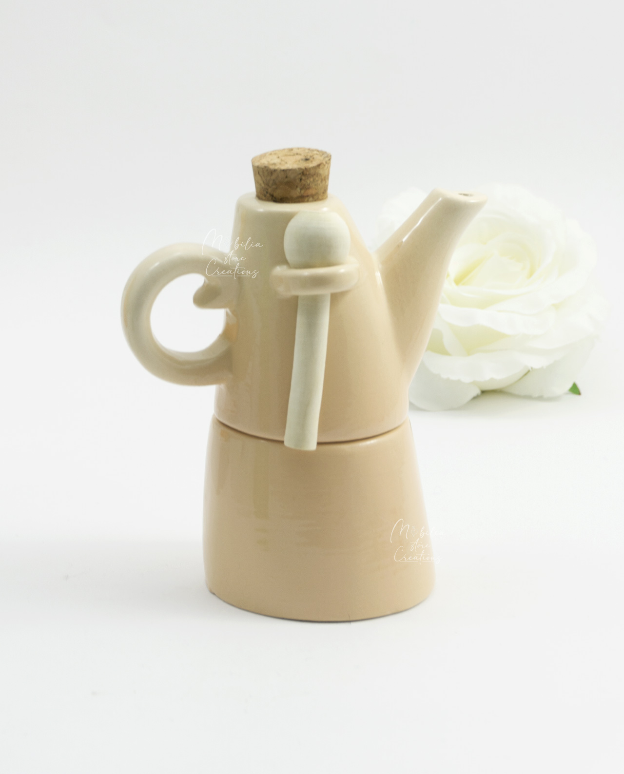 Bomboniera Zuccheriera e lattiera in ceramica colorata assortita - immagine 4