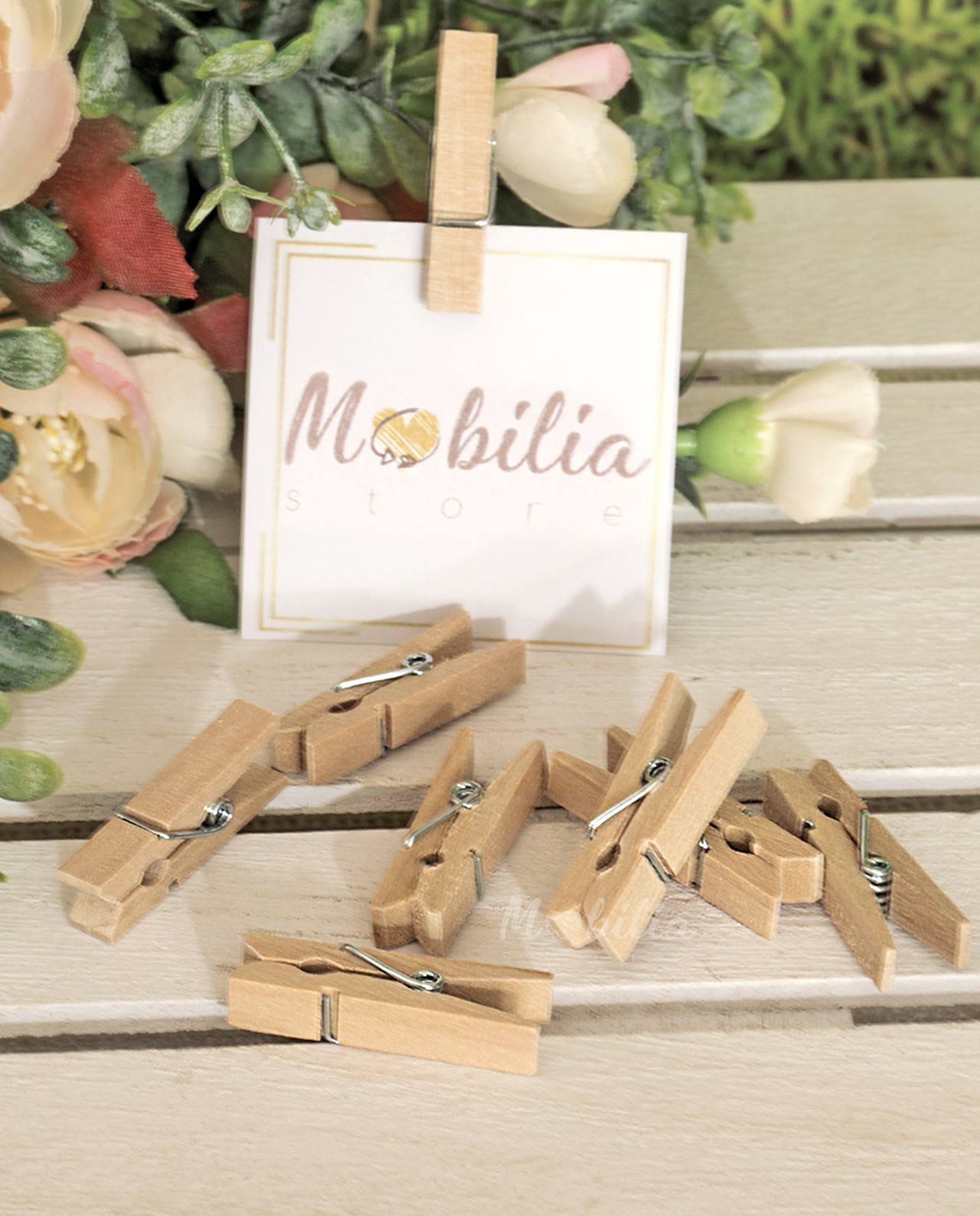 Molletta per certificati in legno naturale