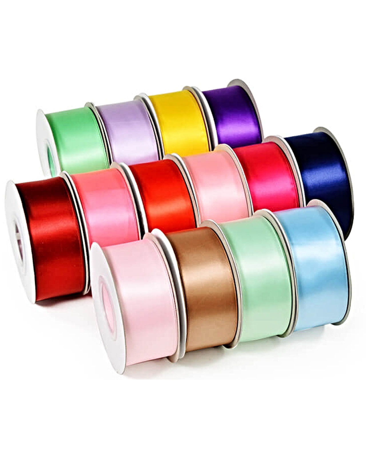 Nastro in raso 3,8 cm vari colori 23 mt
