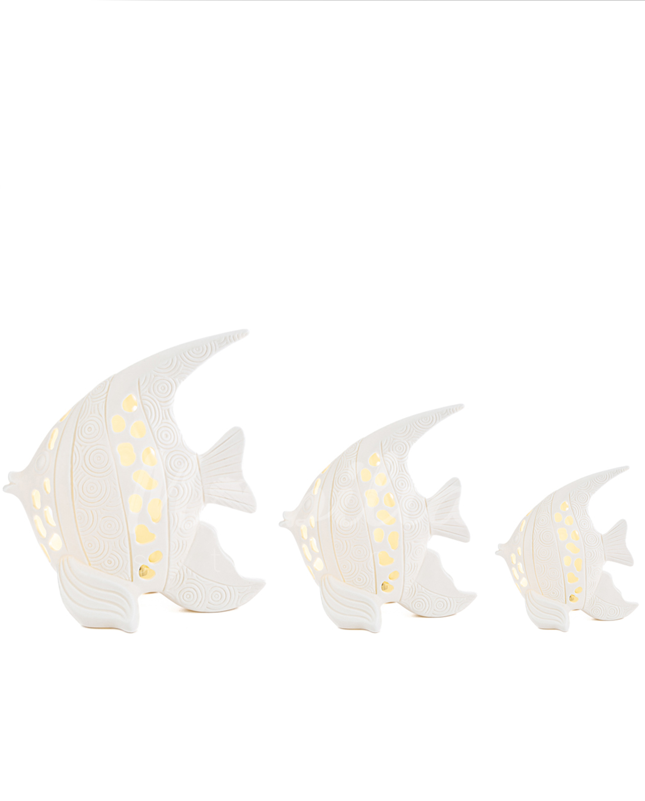 Pesce led in porcellana varie misure