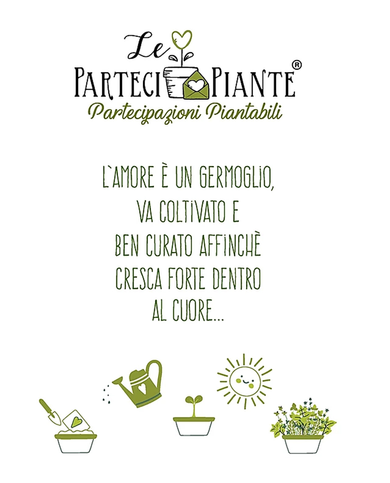 Partecipazione carta da piantare modello Inverno - immagine 5