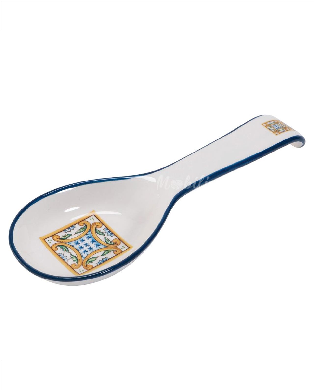 Poggiamestolo decoro maiolica le Riggiole Villa d'Este