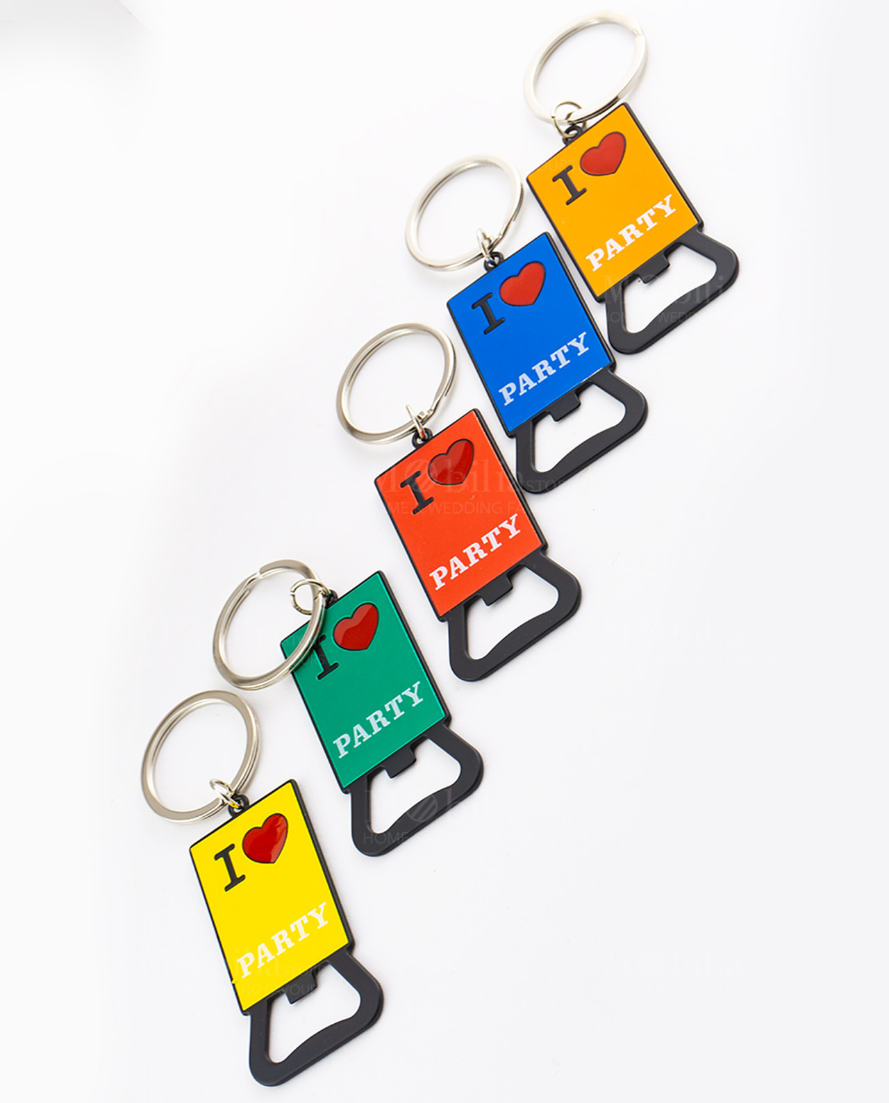 portachiave apribottiglia colori assortiti i love party