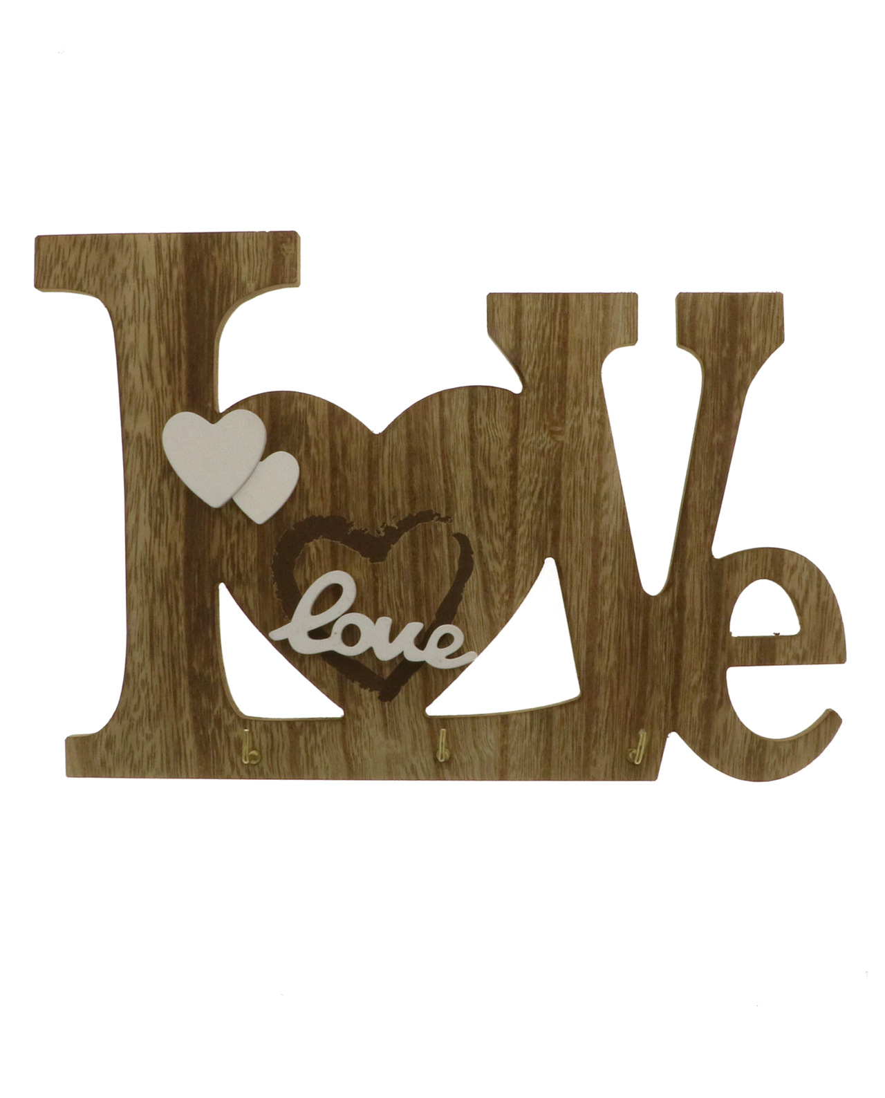 Appendino in legno con scritta love