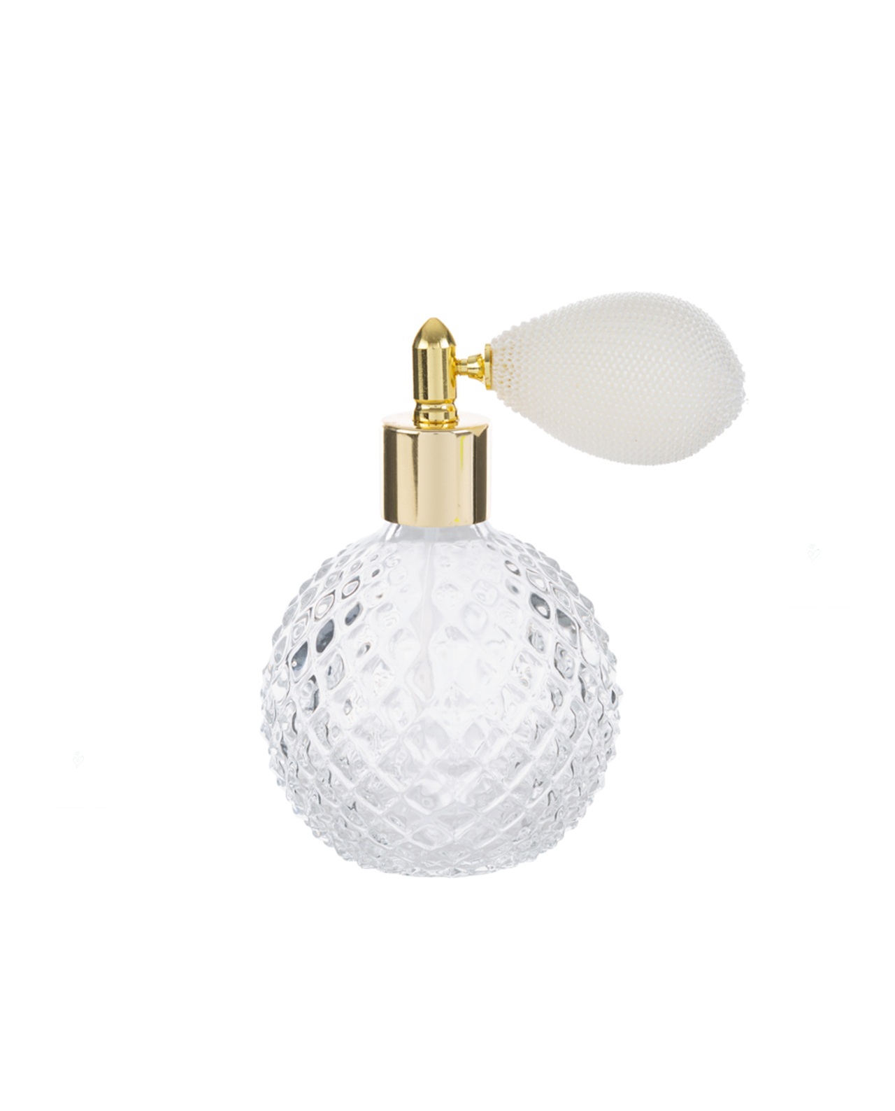 Porta profumo spray in vetro bianco varie forme