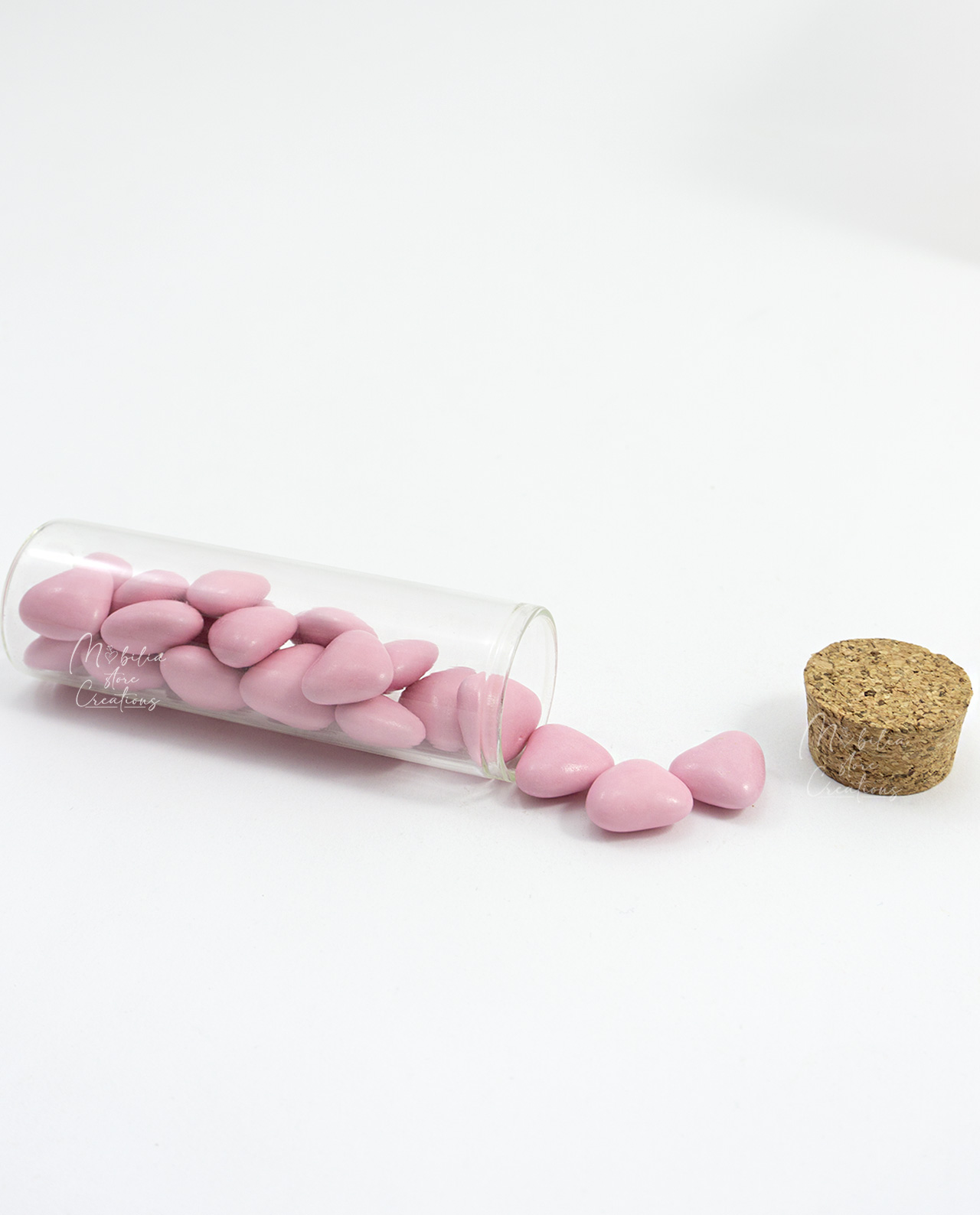 Bomboniera Casetta rosa con provetta assortita - immagine 5