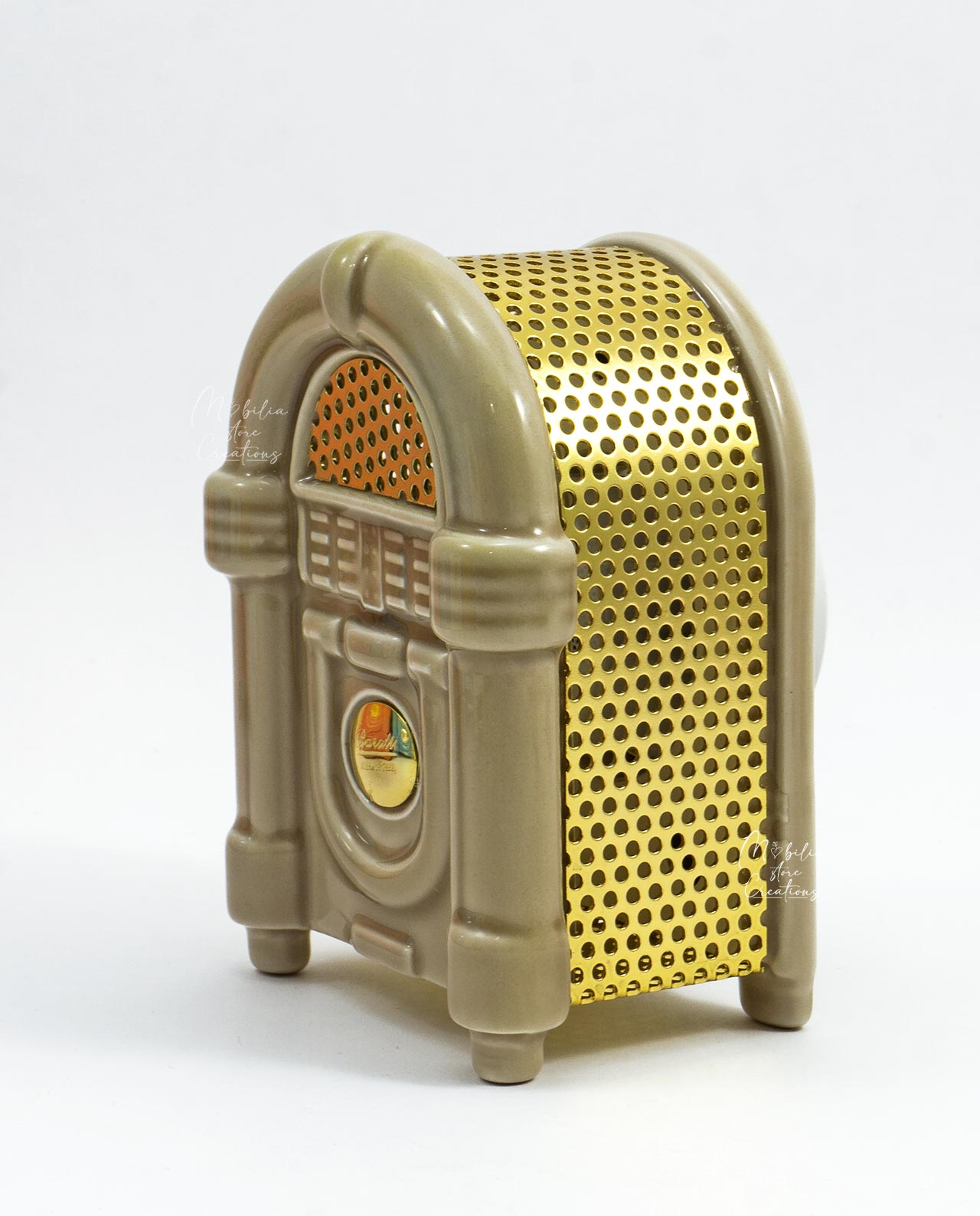 Bomboniera Jukebox cassa vitage in Capodimonte tortora - immagine 10
