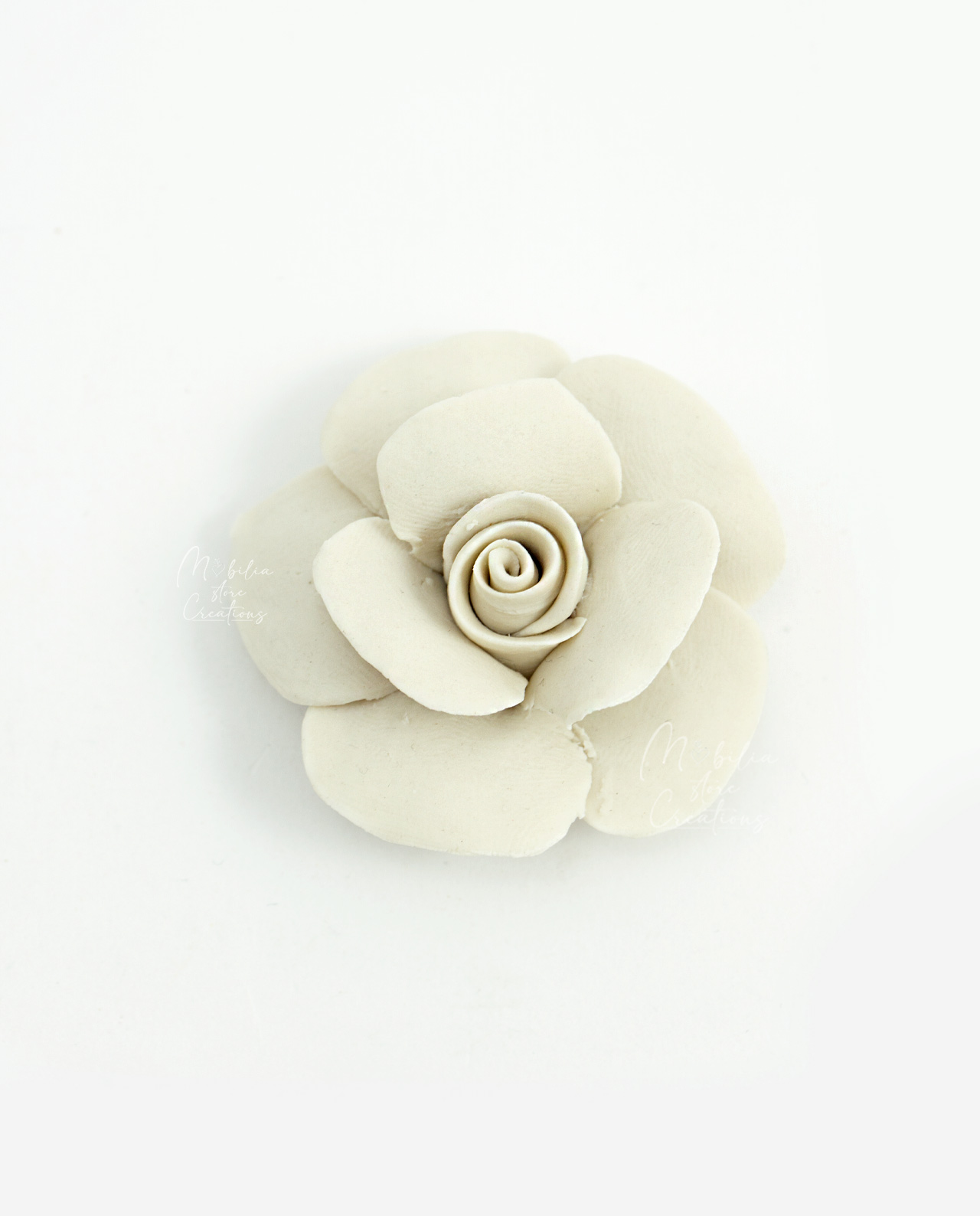 Rosa in porcellana capodimonte vari colori - Bianco