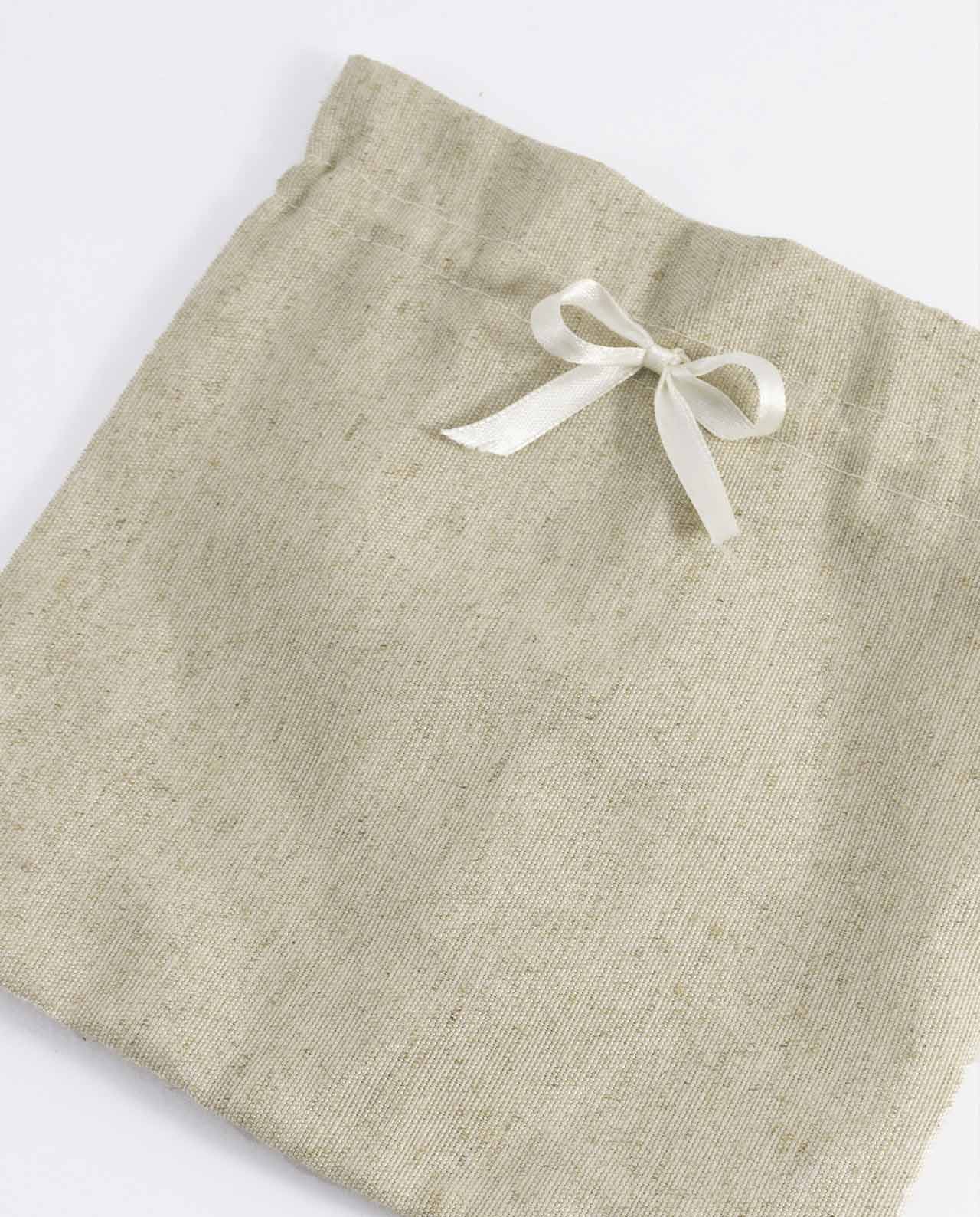 Sacchetto maxi in juta portavaso piante, pratico tirante in raso