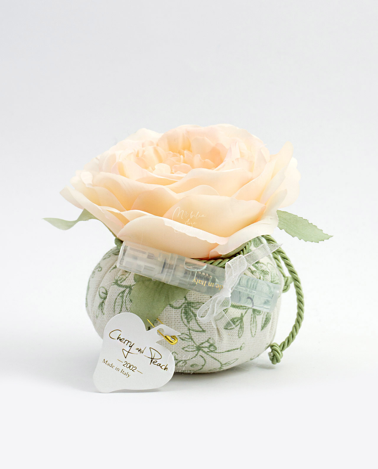 Sacchetto profuma biancheria con rosa Cherry and Peach