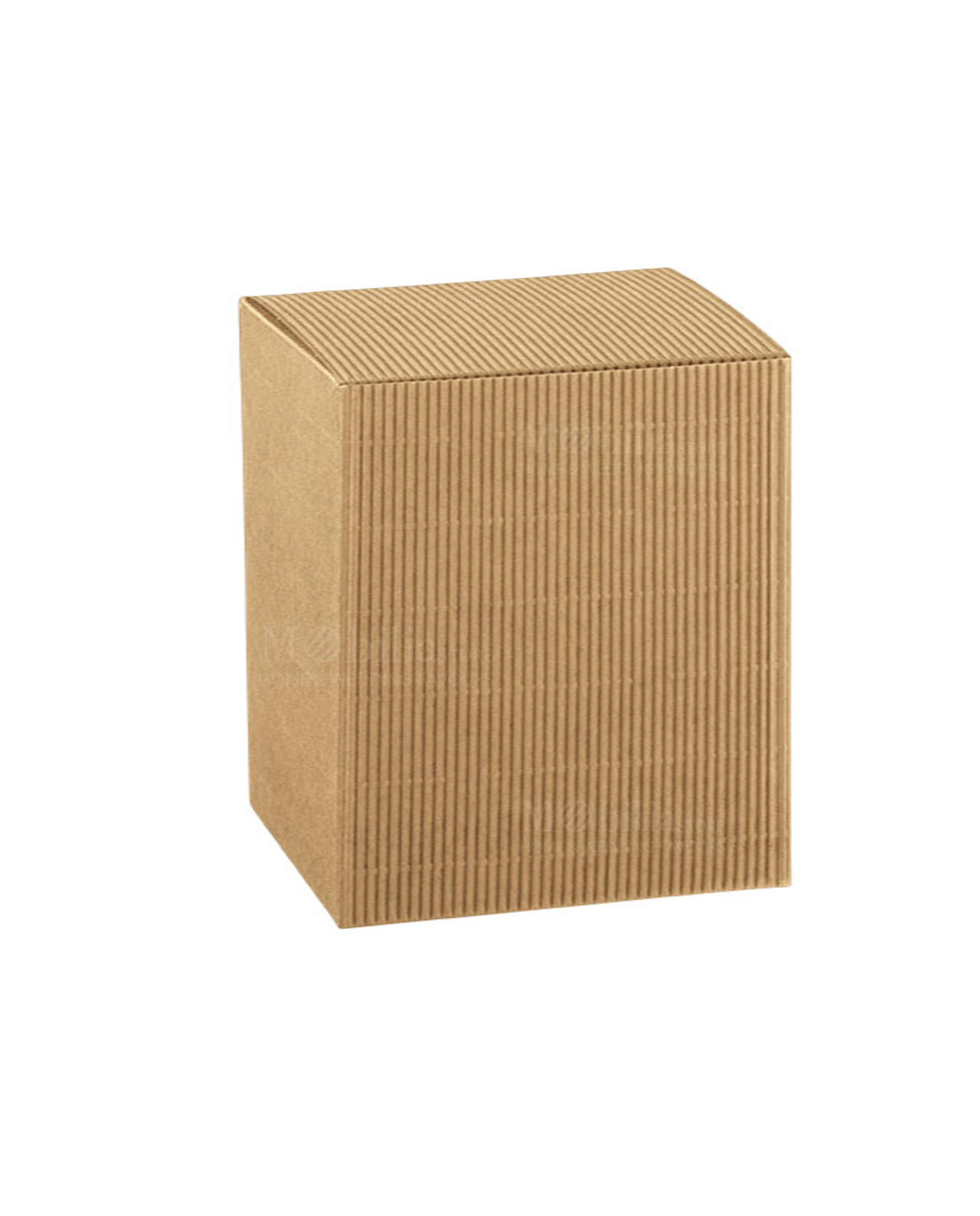 Scatole per bomboniere onda avana rettangolari varie misure