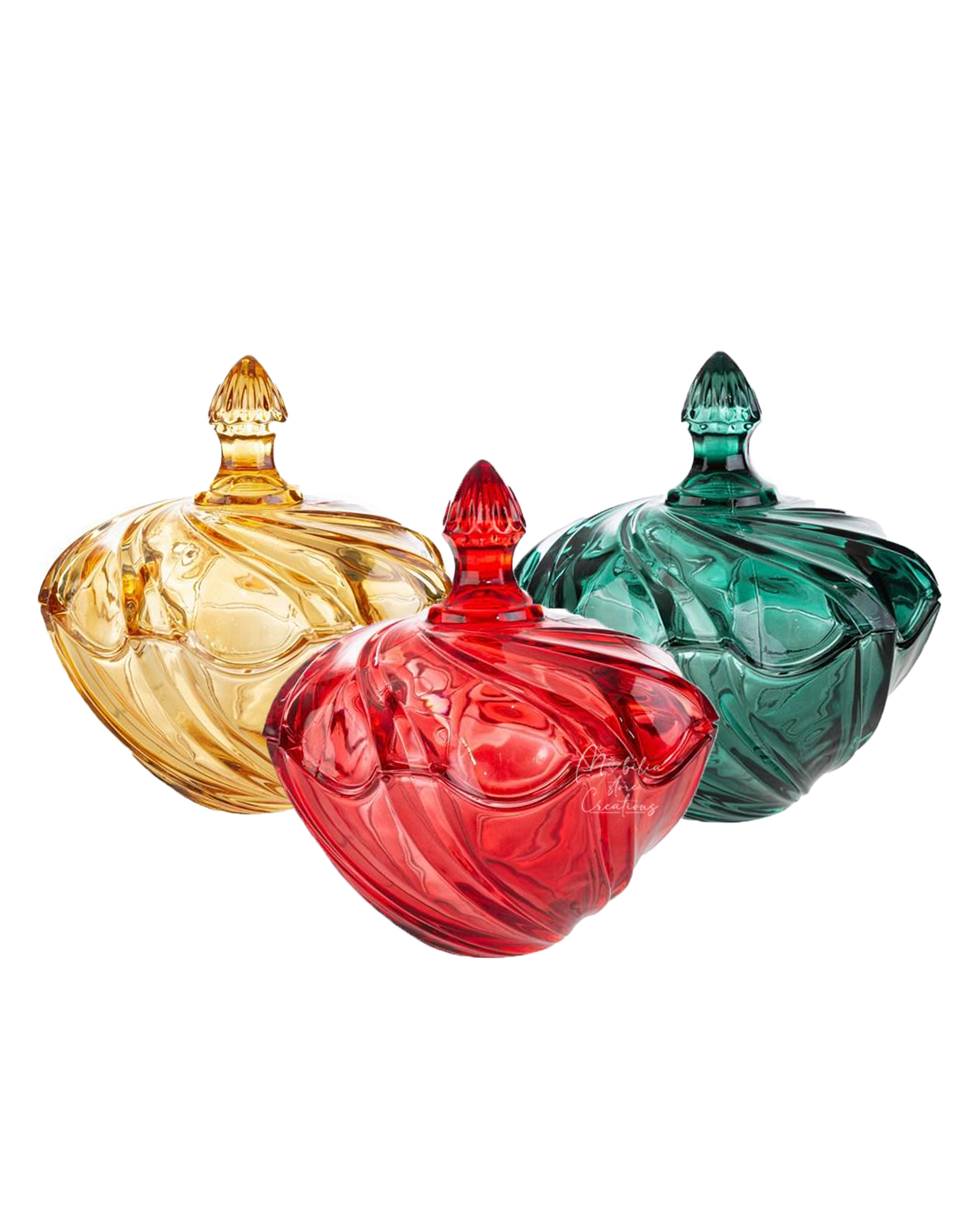 Scatola in vetro vari colori