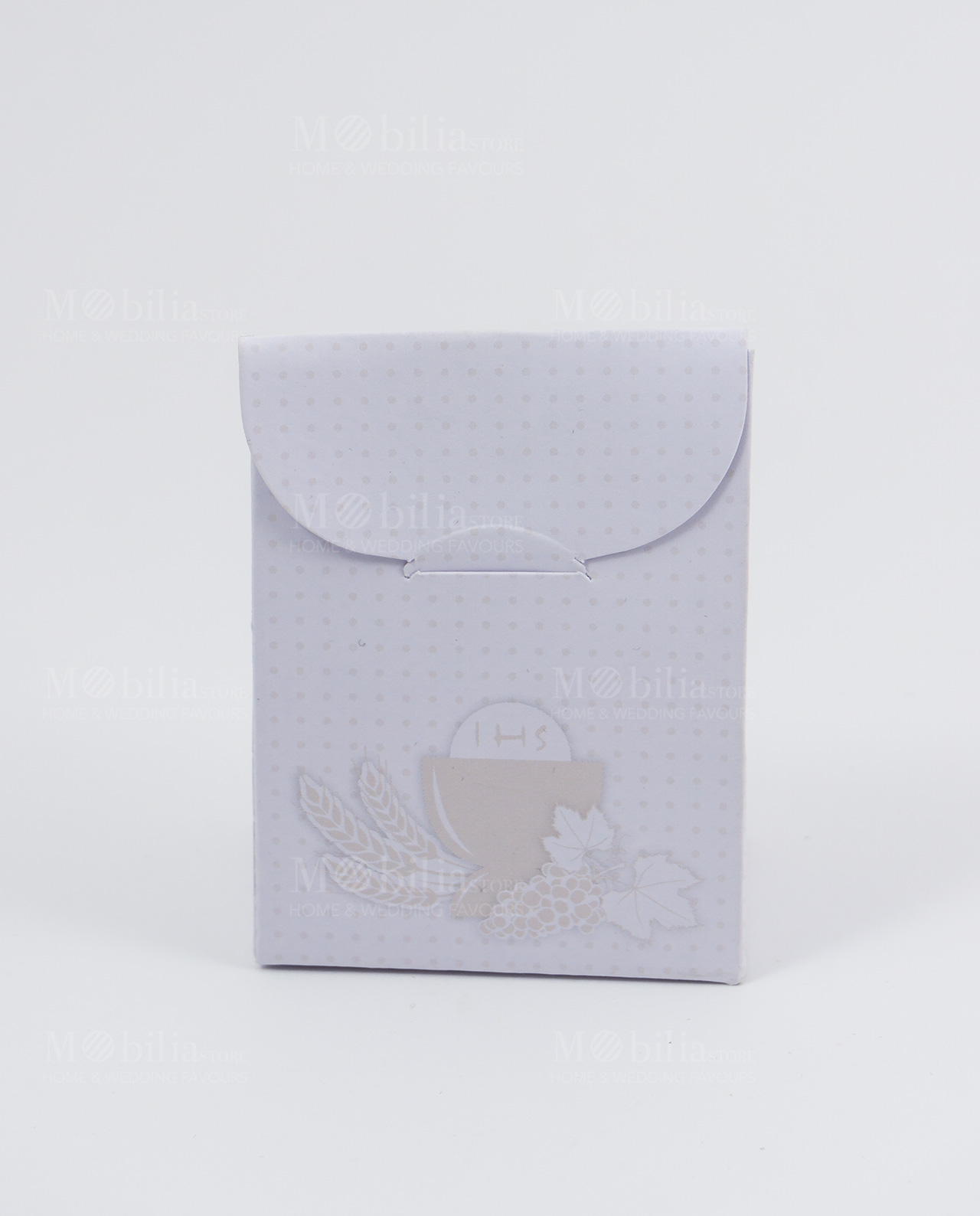 scatolina busta bag cartoncino portaconfetti conn calice e uva