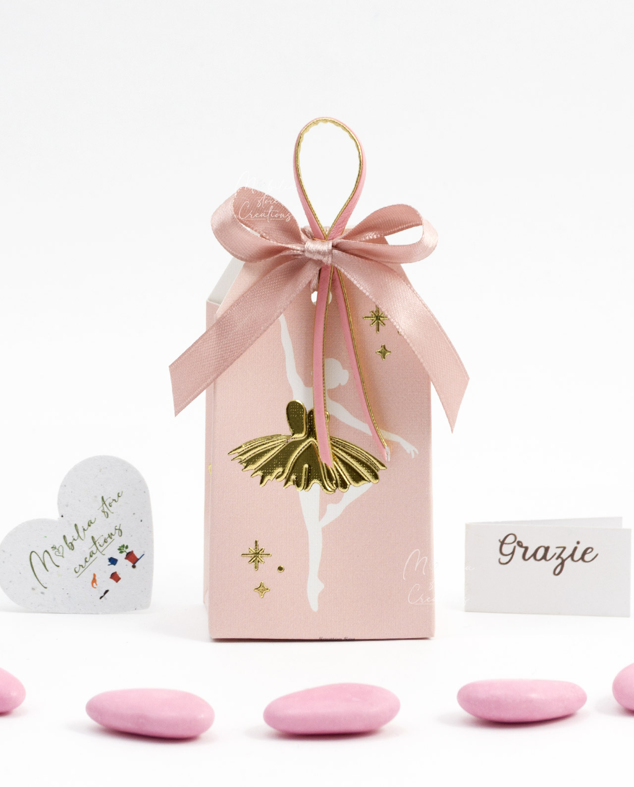 Scatolina con ballerina e confetti